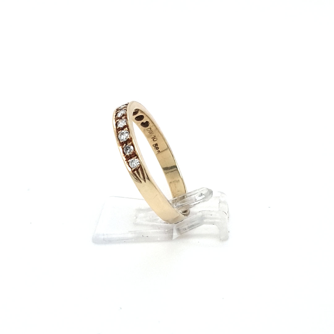 Ring Gelb Gold 585 Brillanten Diamant Schmuck Damen
