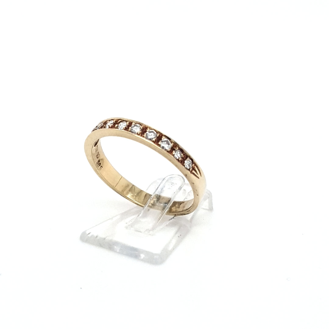 Ring Gelb Gold 585 Brillanten Diamant Schmuck Damen