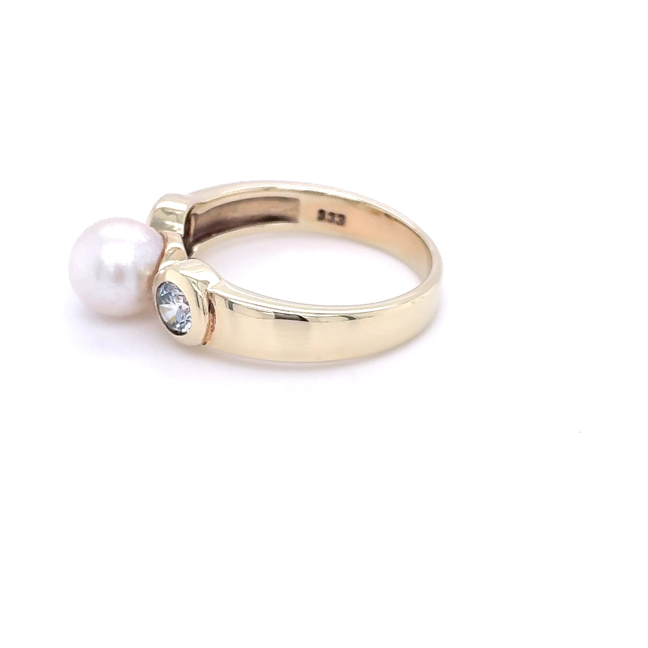 Damenring 333 Gelbgold 8kt Gold Gr. 58