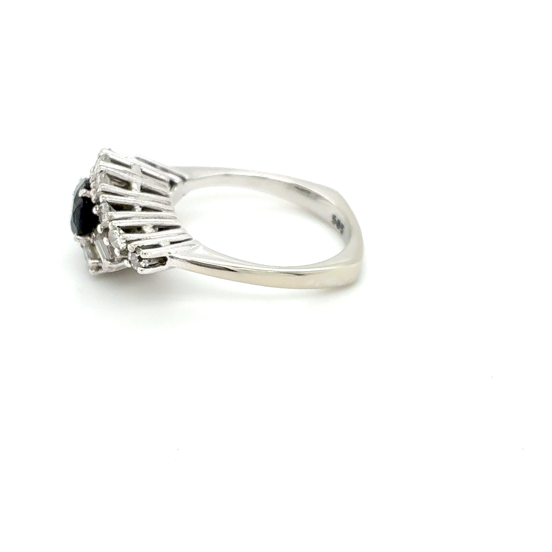Damenring Weißgold 585 14kt Gold Brillanten Gr.51