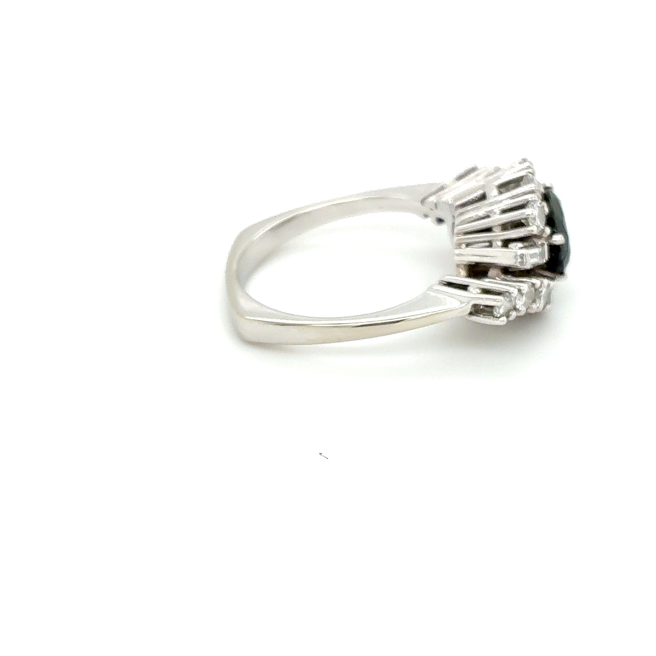 Damenring Weißgold 585 14kt Gold Brillanten Gr.51