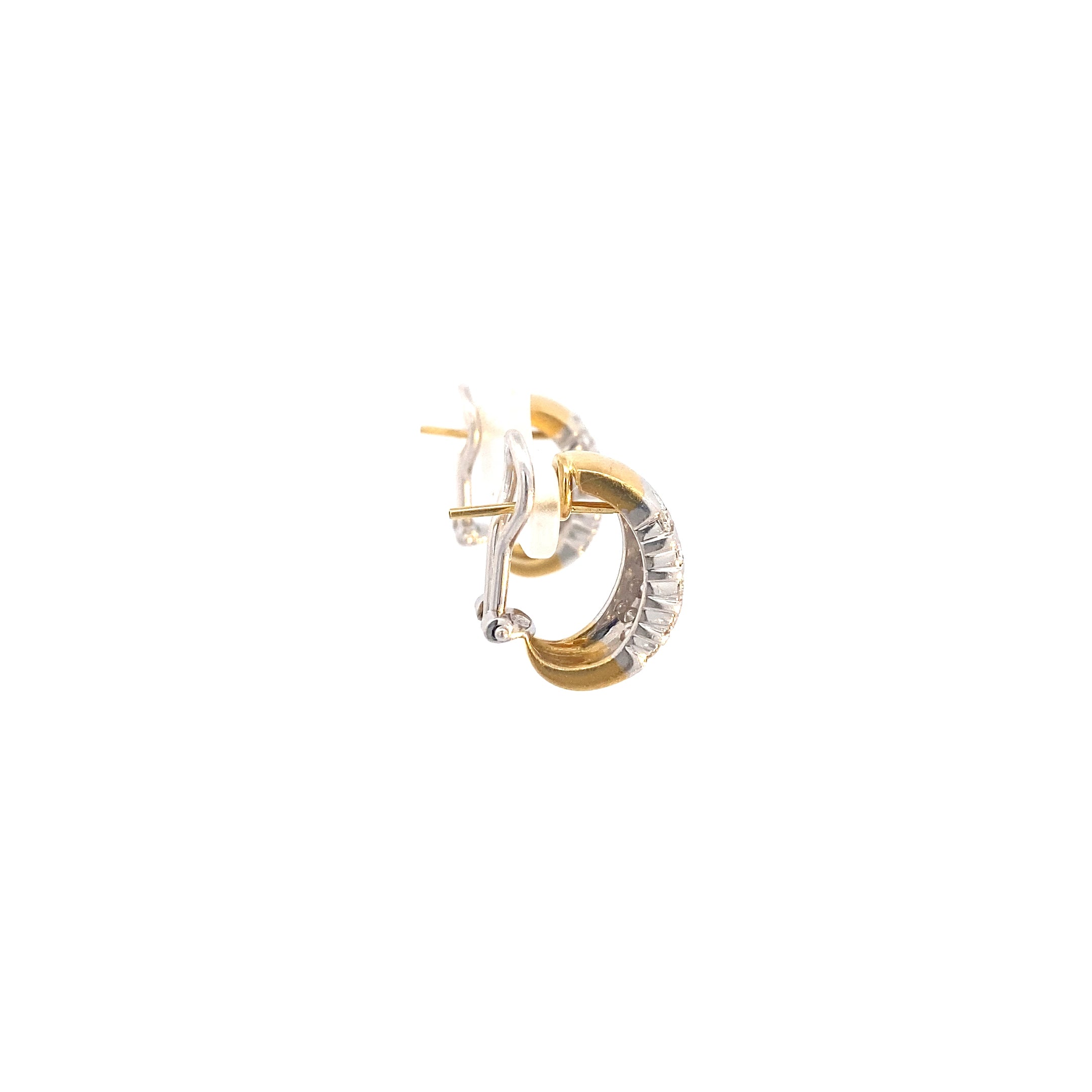 Ohrstecker Gelbgold, Weißgold mit Brillanten zsm. ca.3,35 ct
