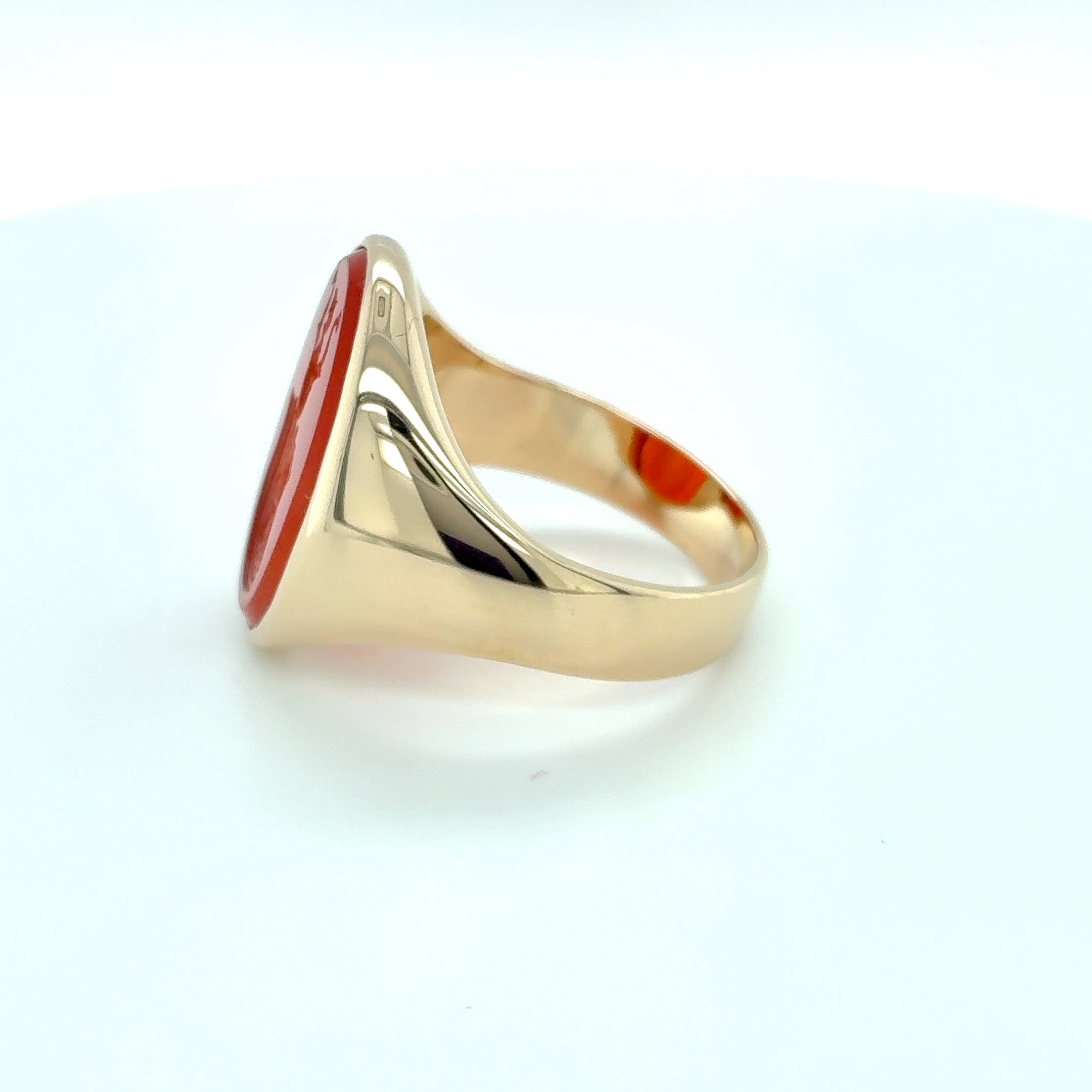 Siegelring Ring 585 Gelbgold 14kt Gold Gr. 68