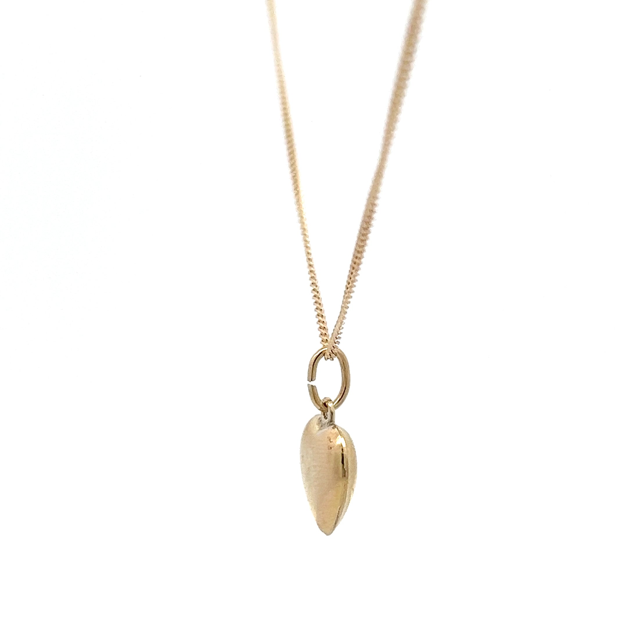 Kette mit Herz Anhänger Gelb Gold 333 8 Karat Schmuck