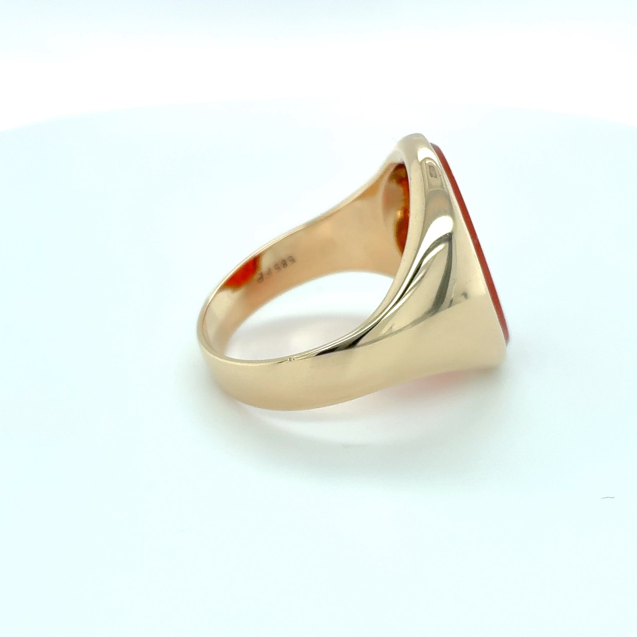 Siegelring Ring 585 Gelbgold 14kt Gold Gr. 68