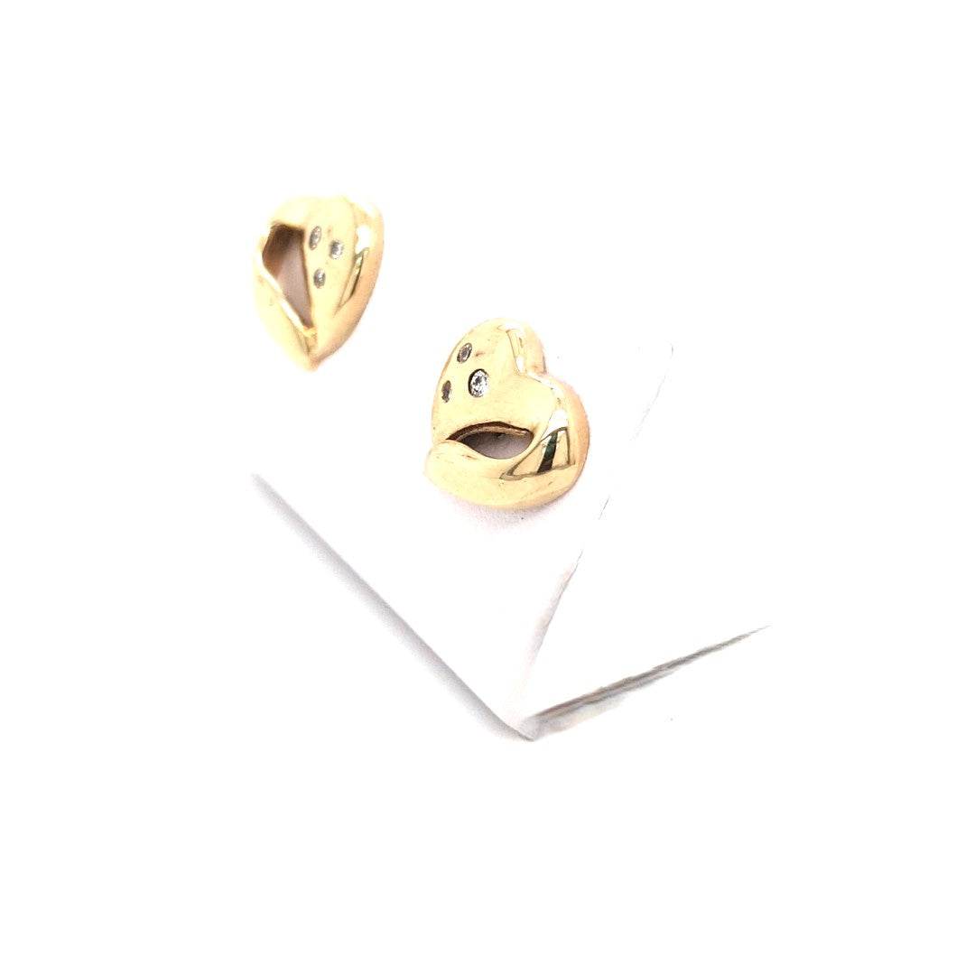 Damen Ohrstecker Gelbgold Brillanten 585/14 kt Schmuck Geschenk 205100