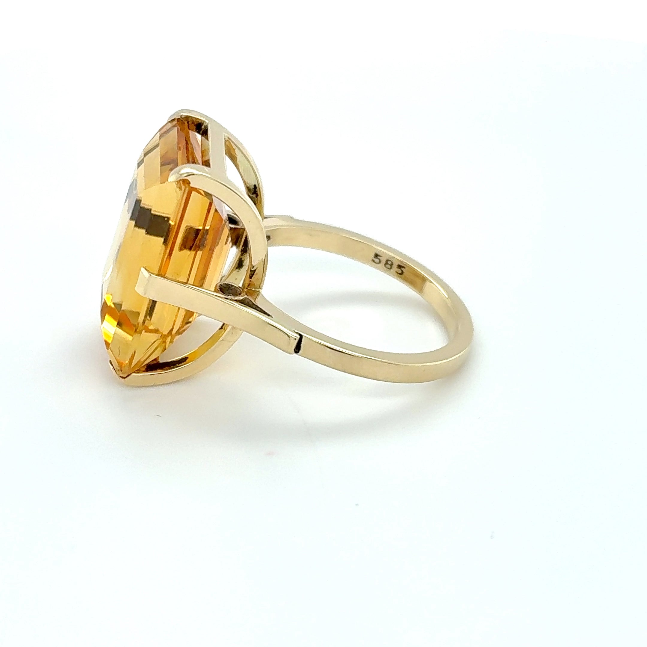 Damenring Ring 585 Gelbgold 14kt Gold Gr. 53