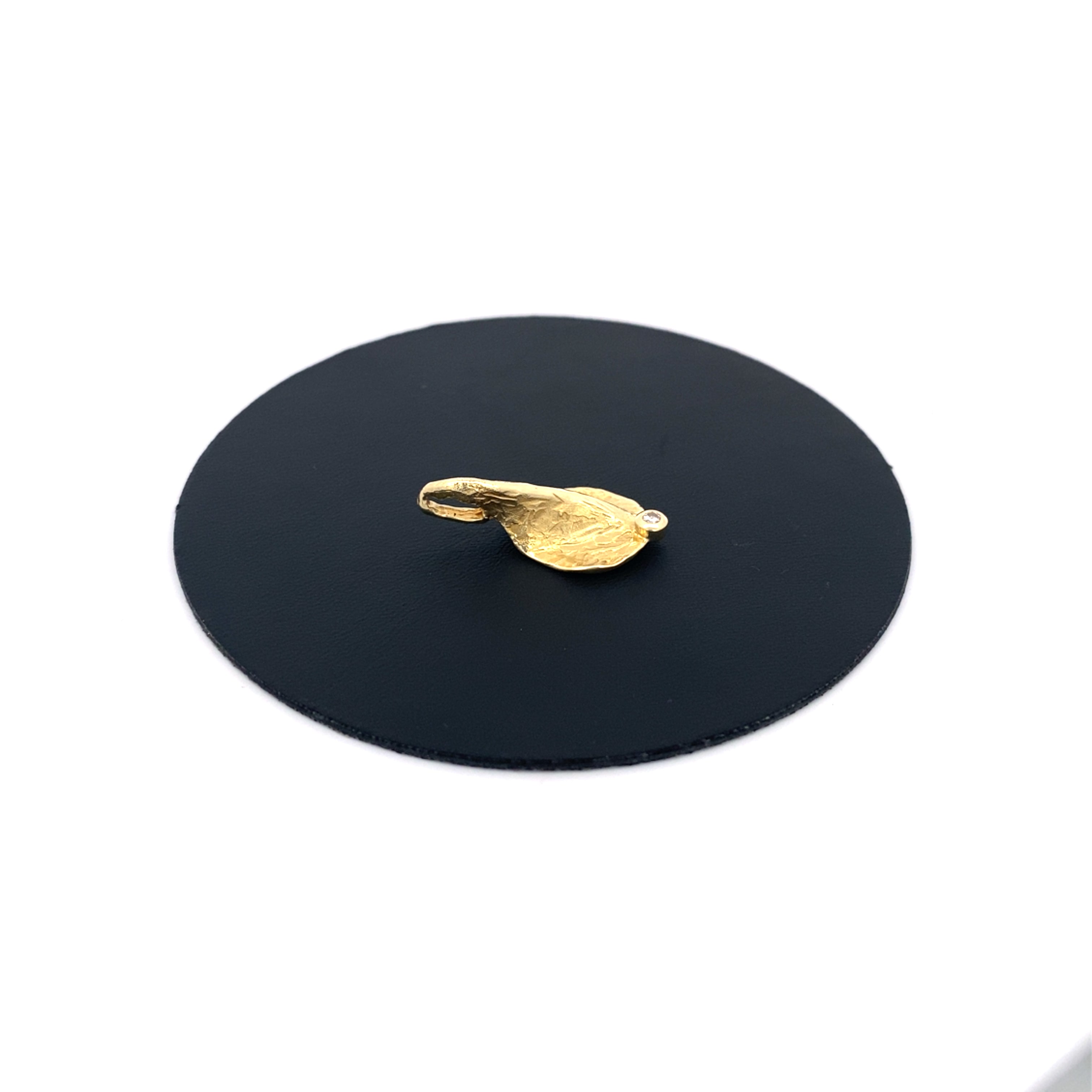 Schmuckanhänger Gelbgold 585 mit einem Diamant ca.0,02 ct