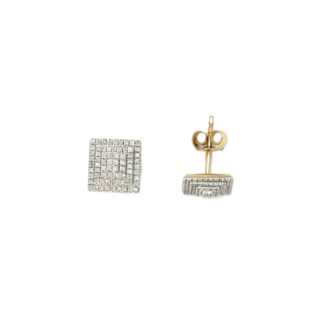 Paar Ohrringe Ohrstecker Gelbgold 375/9kt