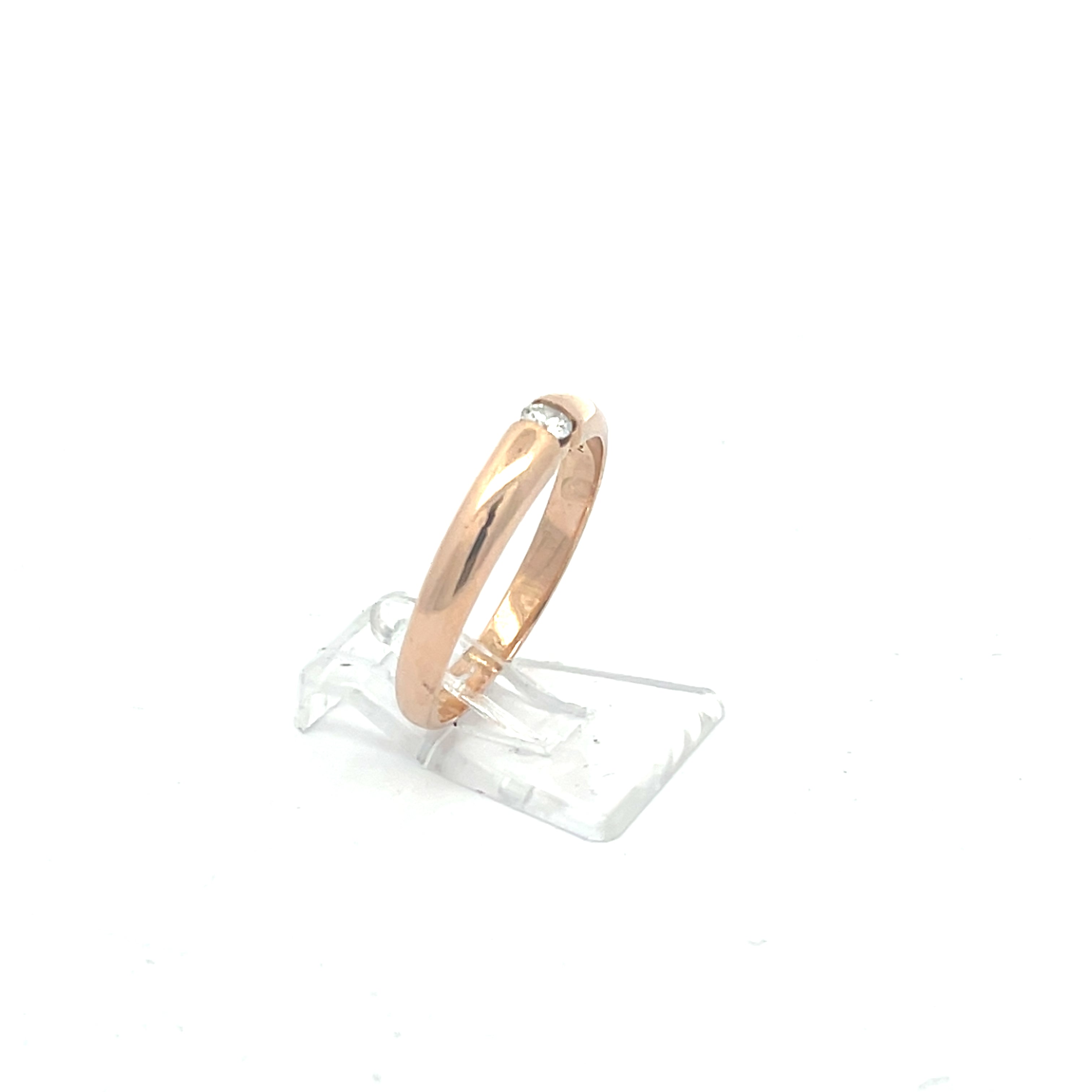 Brillant Damenring Rotgold 585/14kt Gr. 58