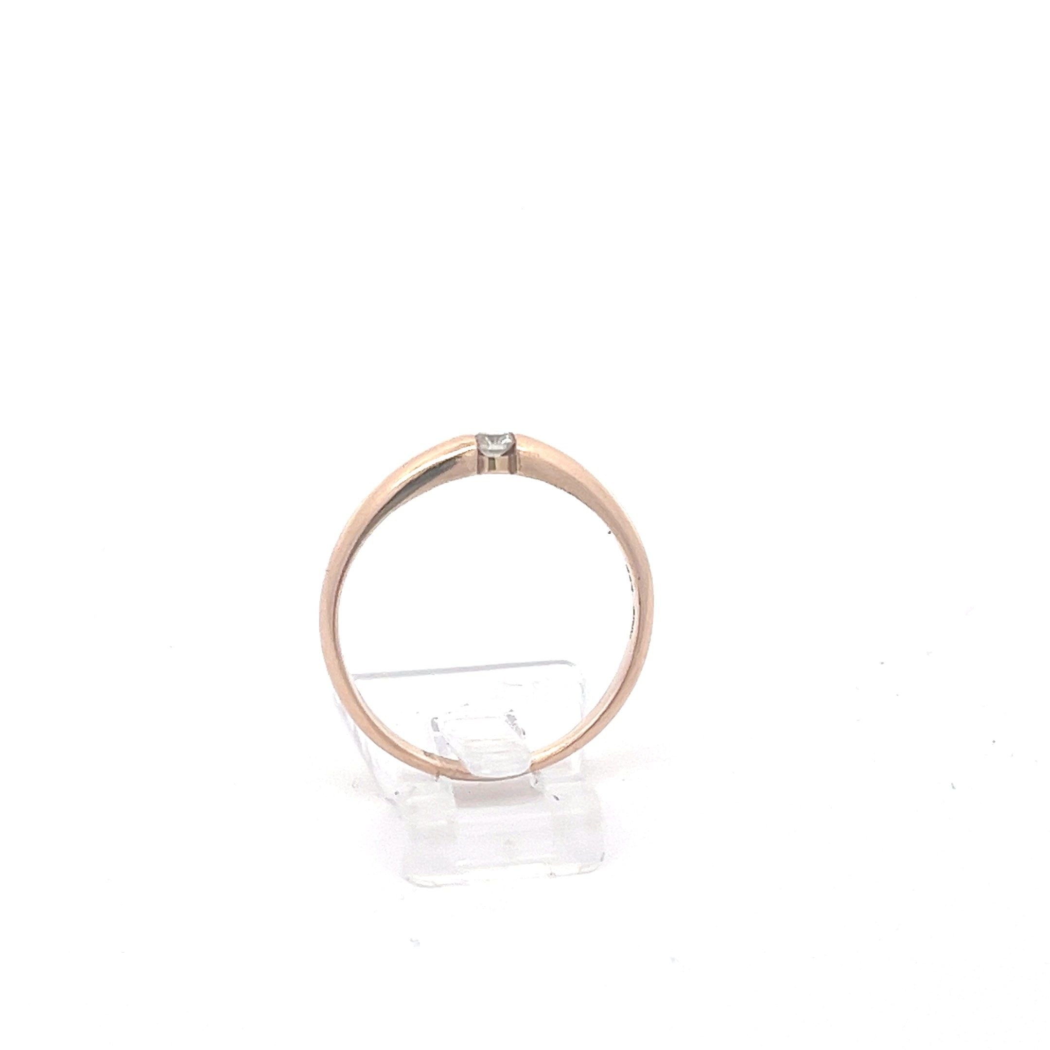 Brillant Damenring Rotgold 585/14kt Gr. 58