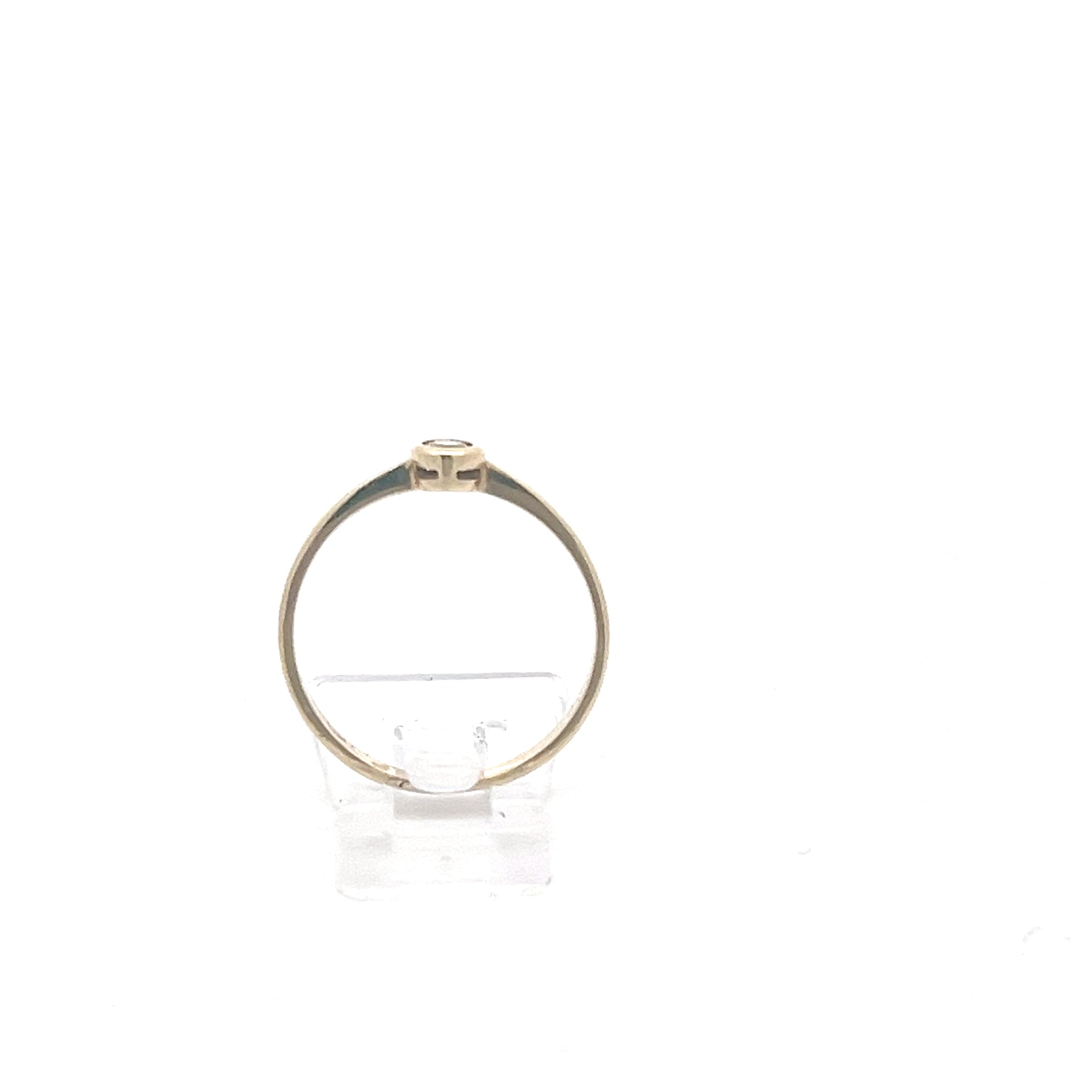 Damenring Gelb Gold mit Zirkonia 585/14kt Gr. 55