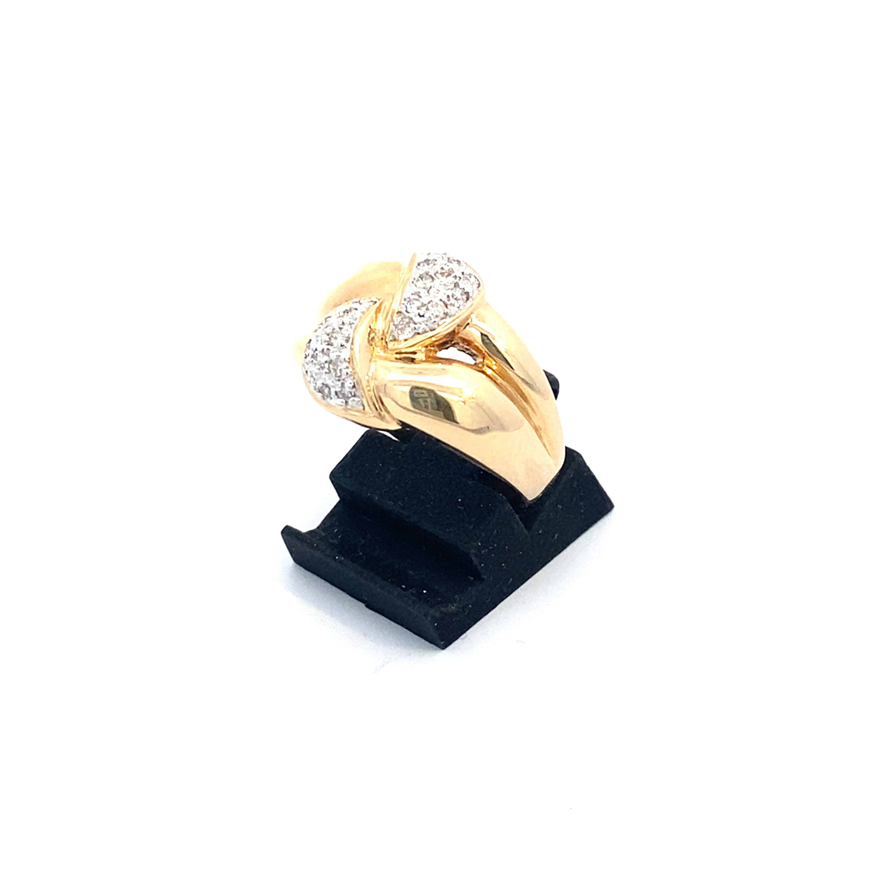 Brillantenring Gelbgold/Weißgold 585