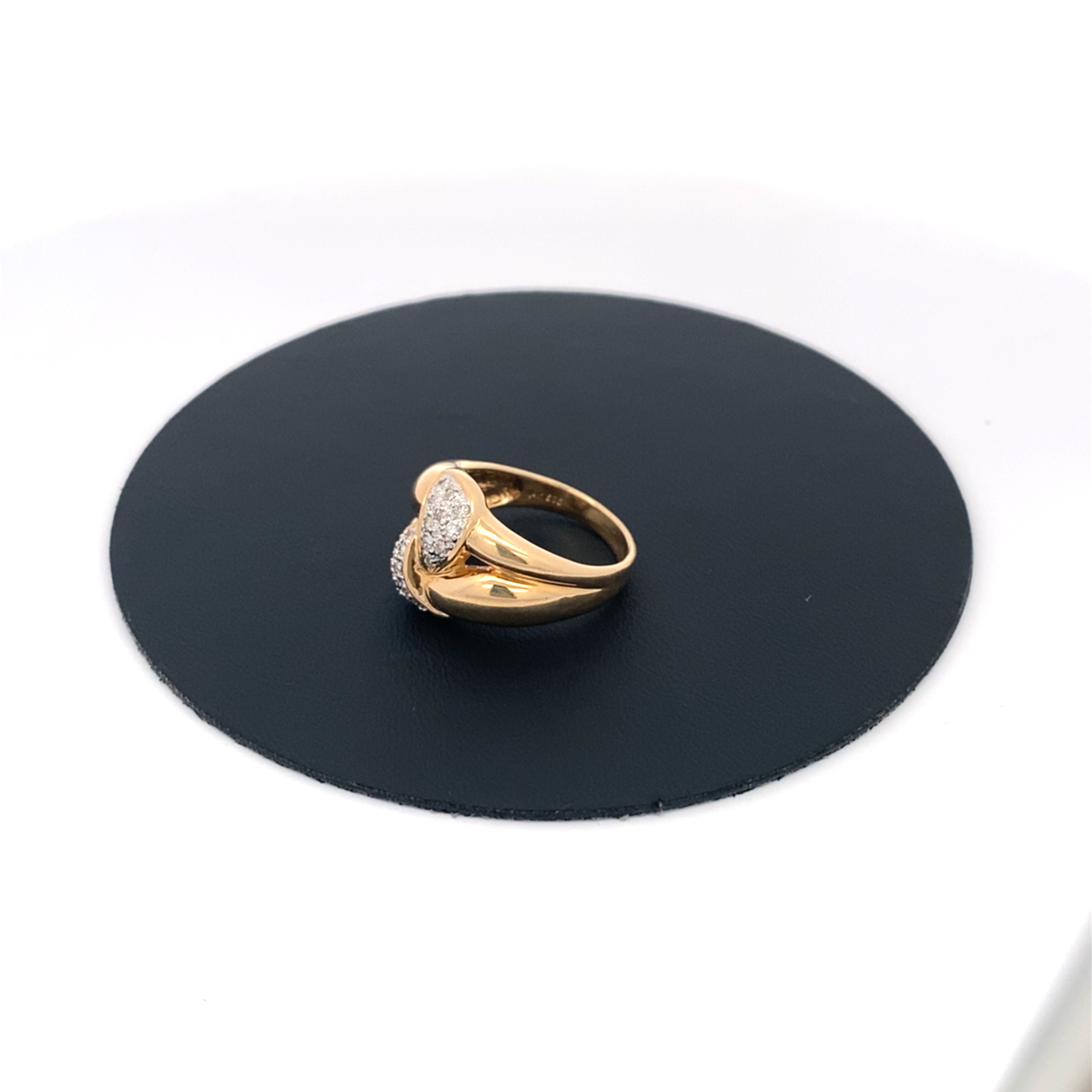 Brillantenring Gelbgold/Weißgold 585