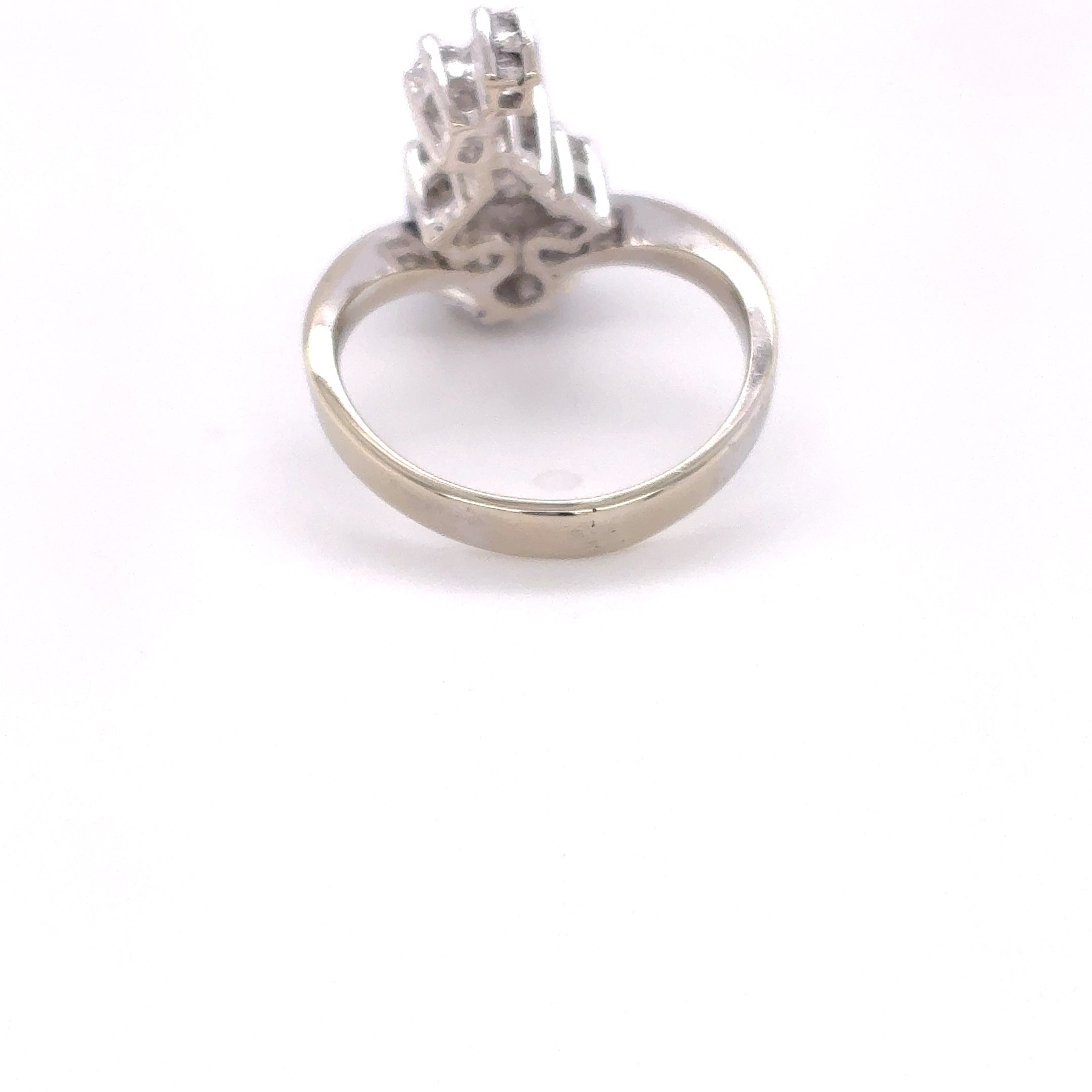Ring Goldring Brillant 585/14 Karat Weißgold Gr.51