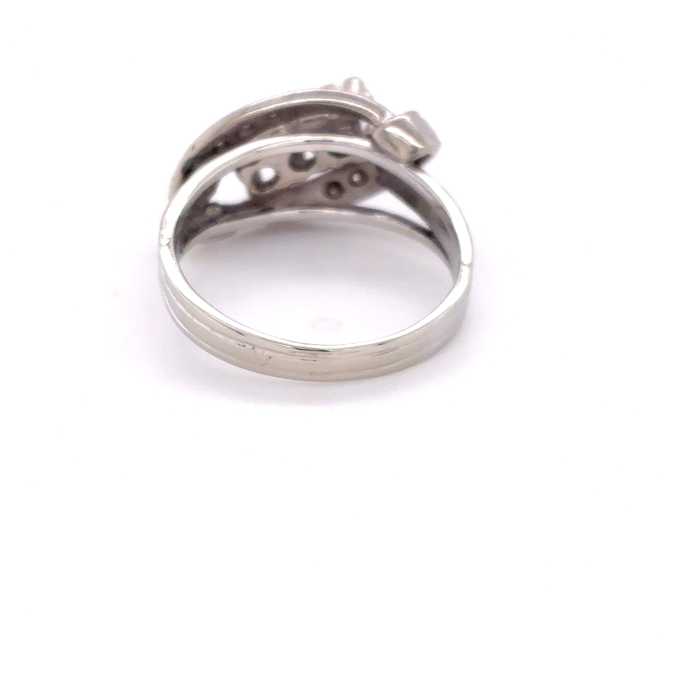 Ring Goldring Brillant Diamant 585/14 Karat Weißgold Gr.58