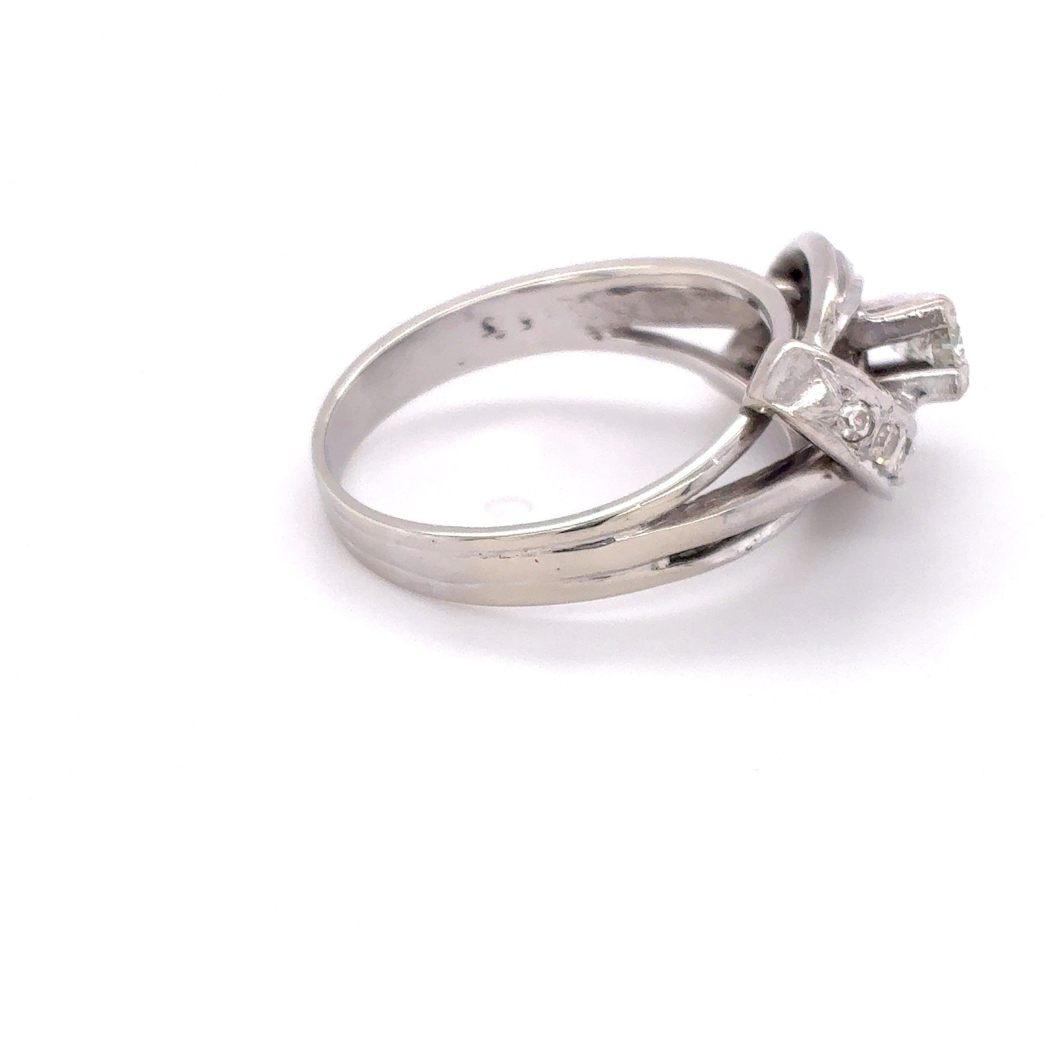 Ring Goldring Brillant Diamant 585/14 Karat Weißgold Gr.58