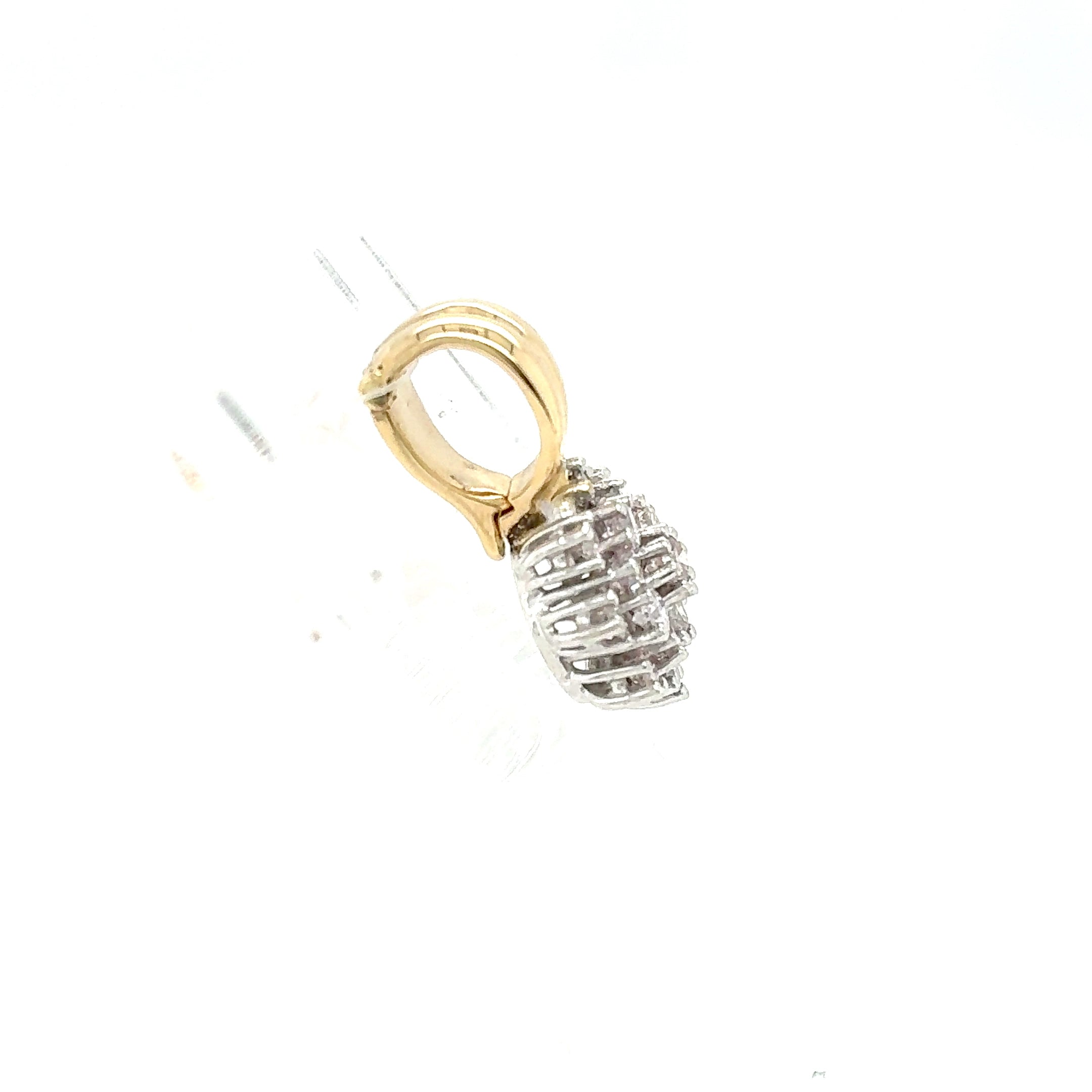Anhänger Brillanten Kette 585 Gelbgold 14 Karat