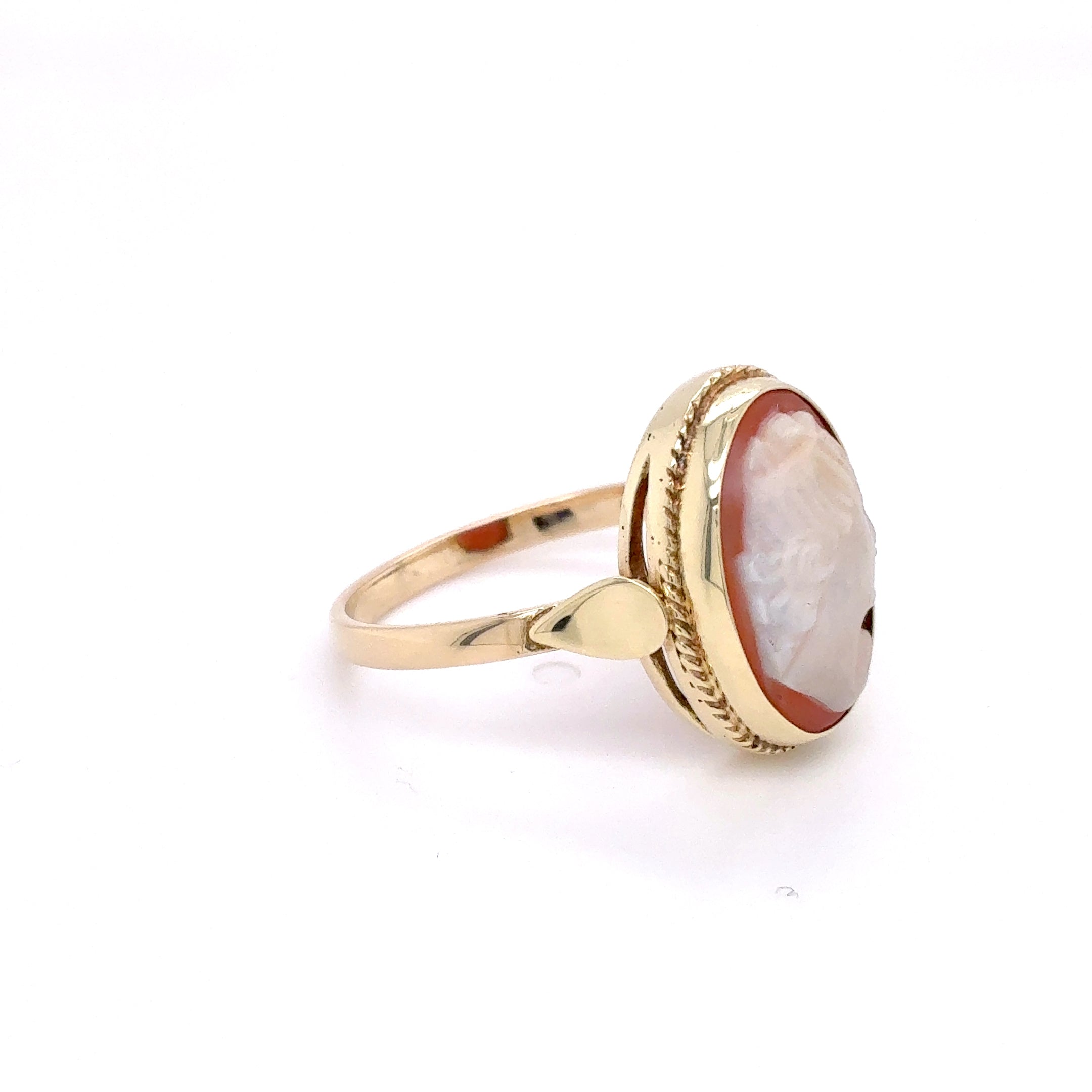 Damenring Gemme Ring 585 Gelbgold 14kt Gold Gr. 52