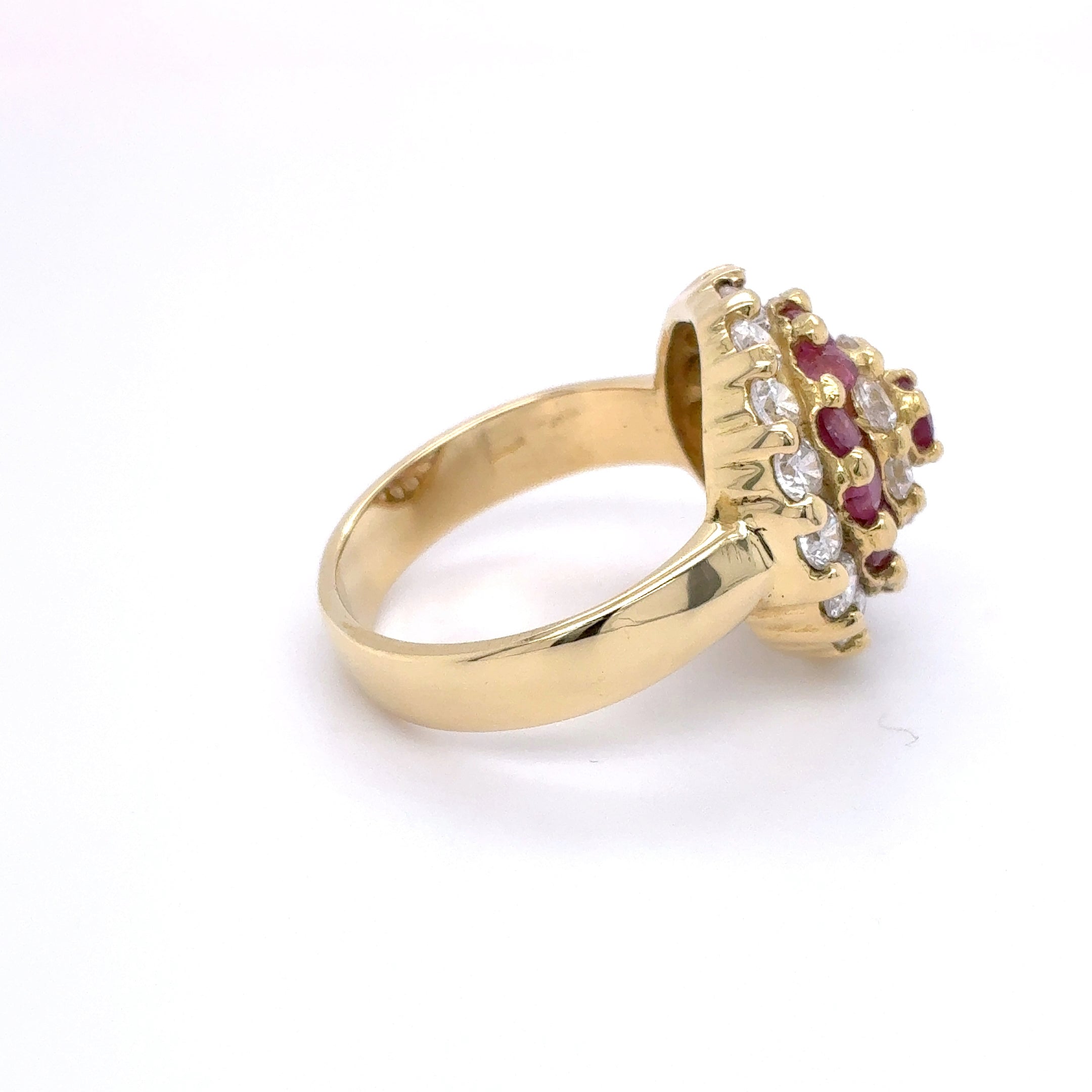 Damenring Gold 750 Gelbgold 18 Karat