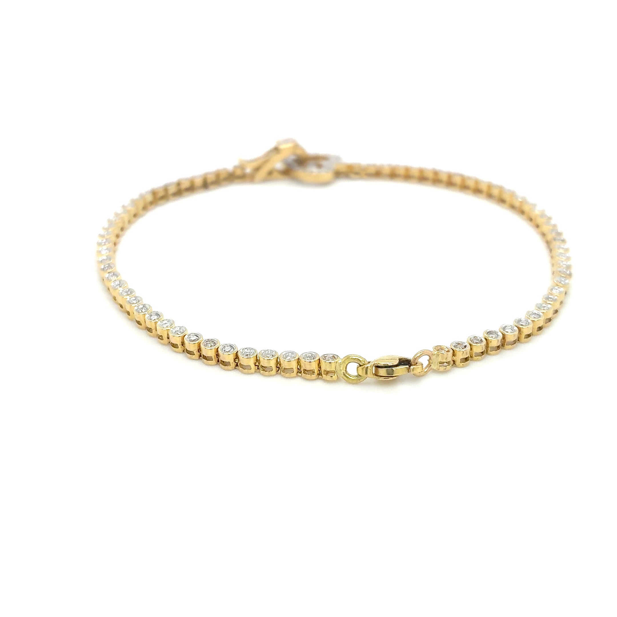 Armband Brillanten Gold 750 Gelbgold 18Karat