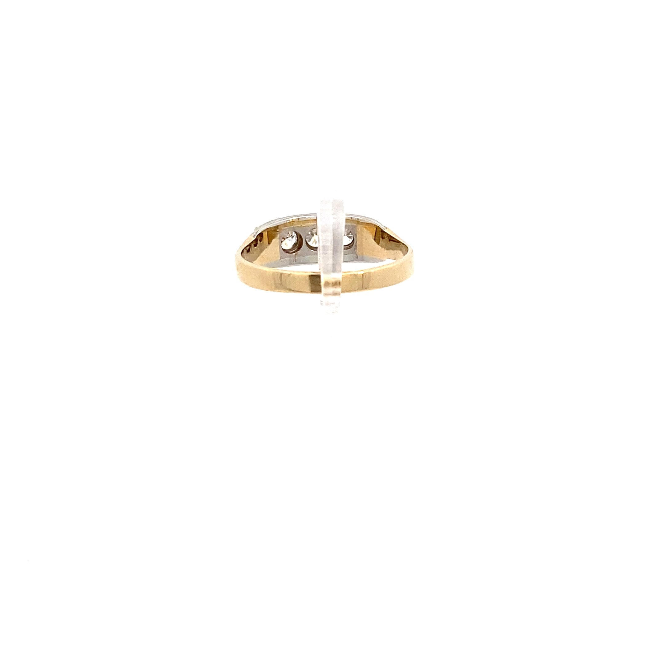 Brillantring Gelbgold/Weißgold 750