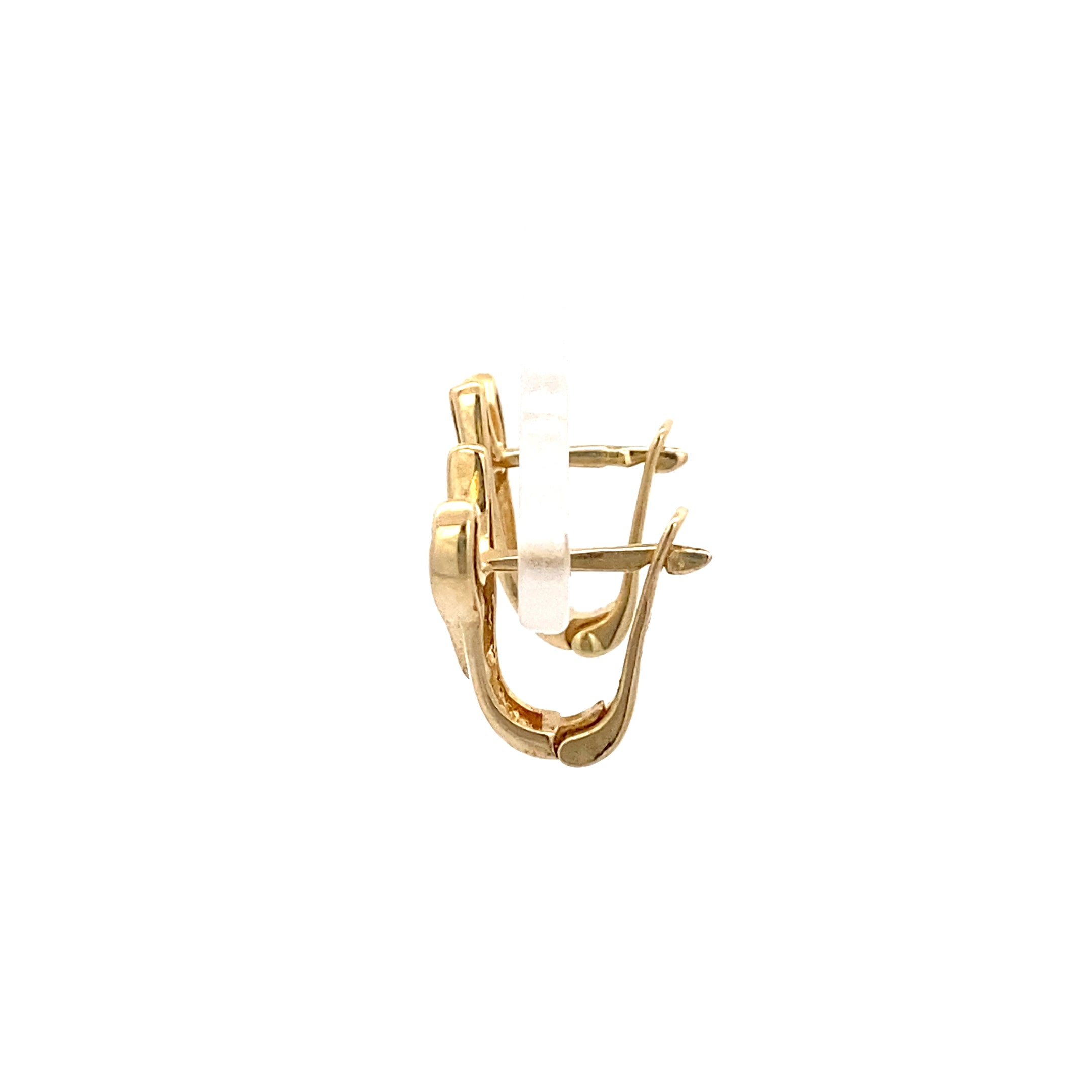 Ohrringe Gelbgold und Weißgold 585