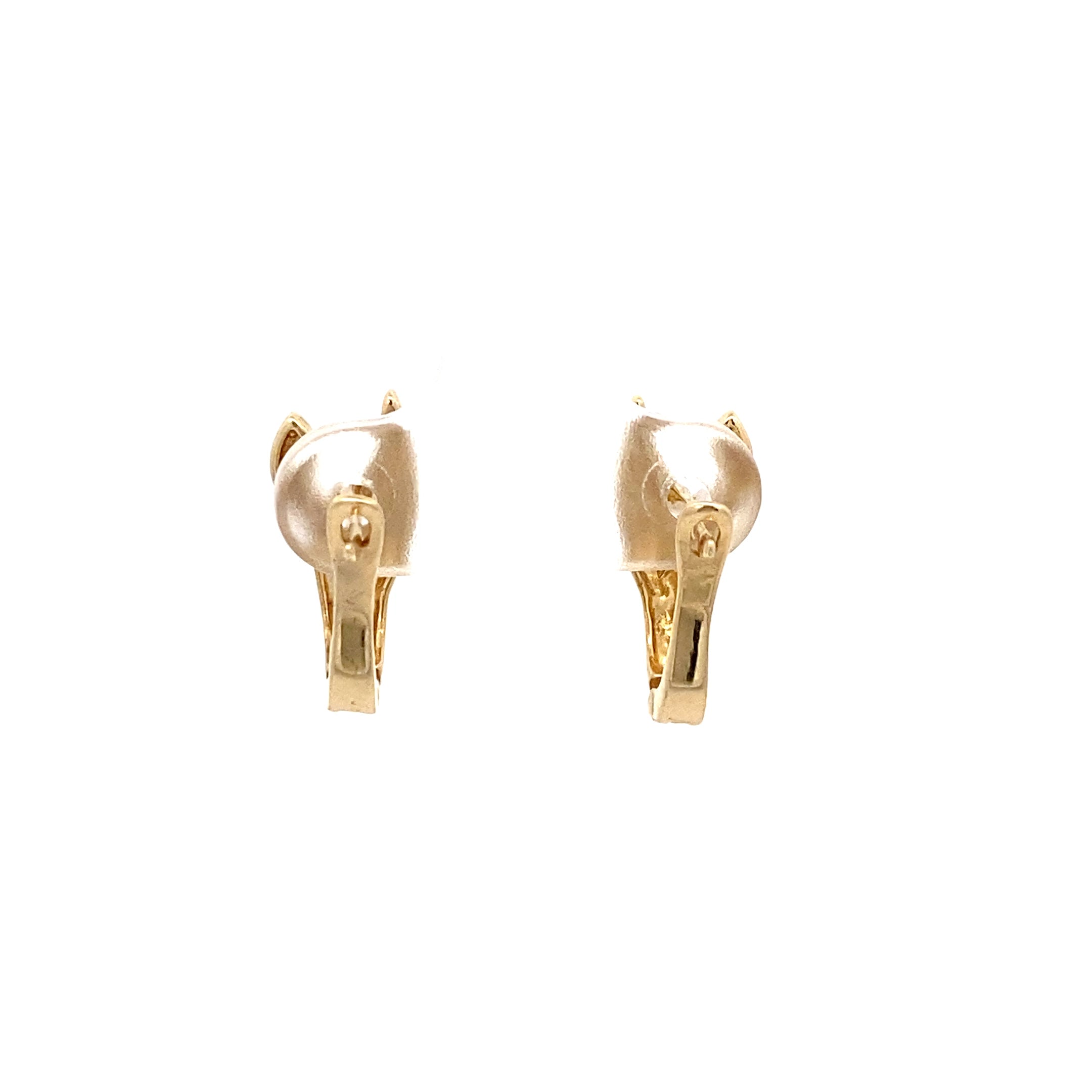 Ohrringe Gelbgold und Weißgold 585