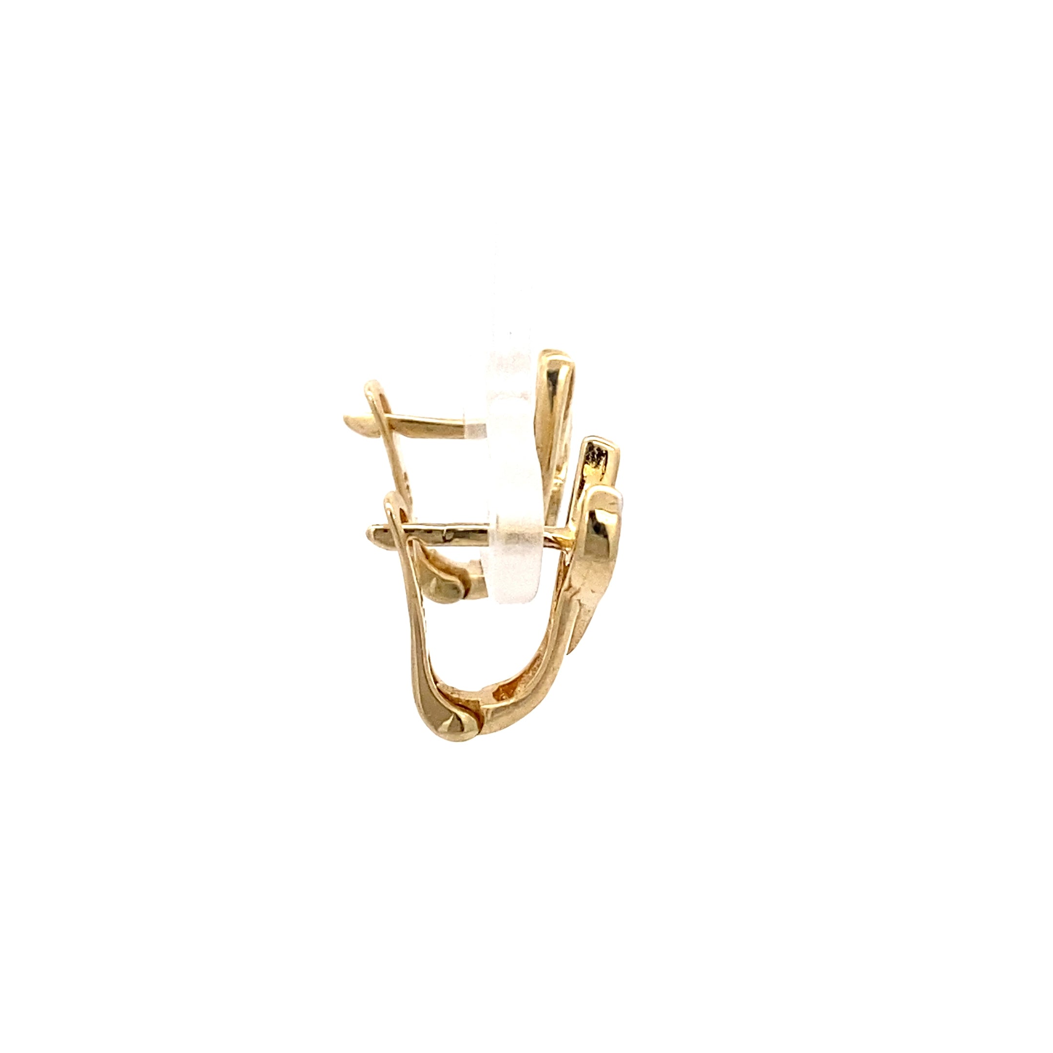 Ohrringe Gelbgold und Weißgold 585