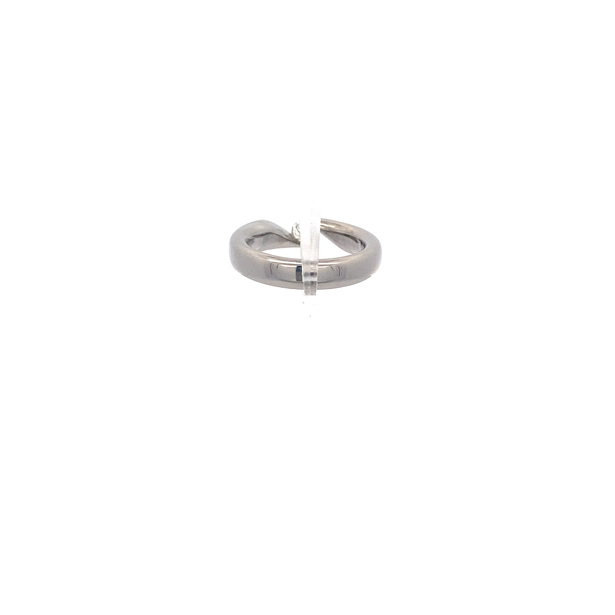 Spannring Titan mit einem Brillant ca.0,24 ct