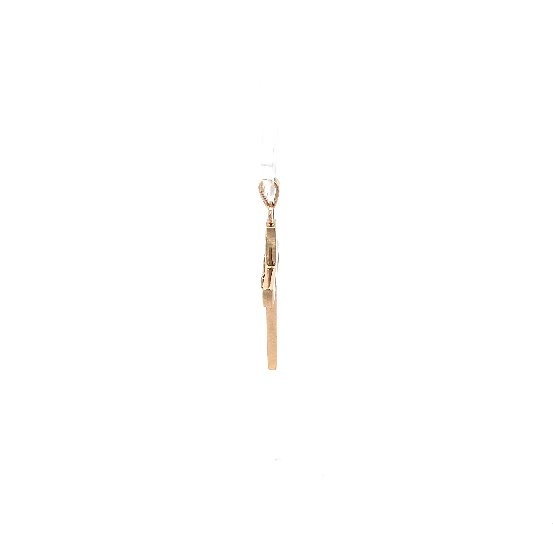 Schmuckanhänger "Kreuz" Gelbgold 585
