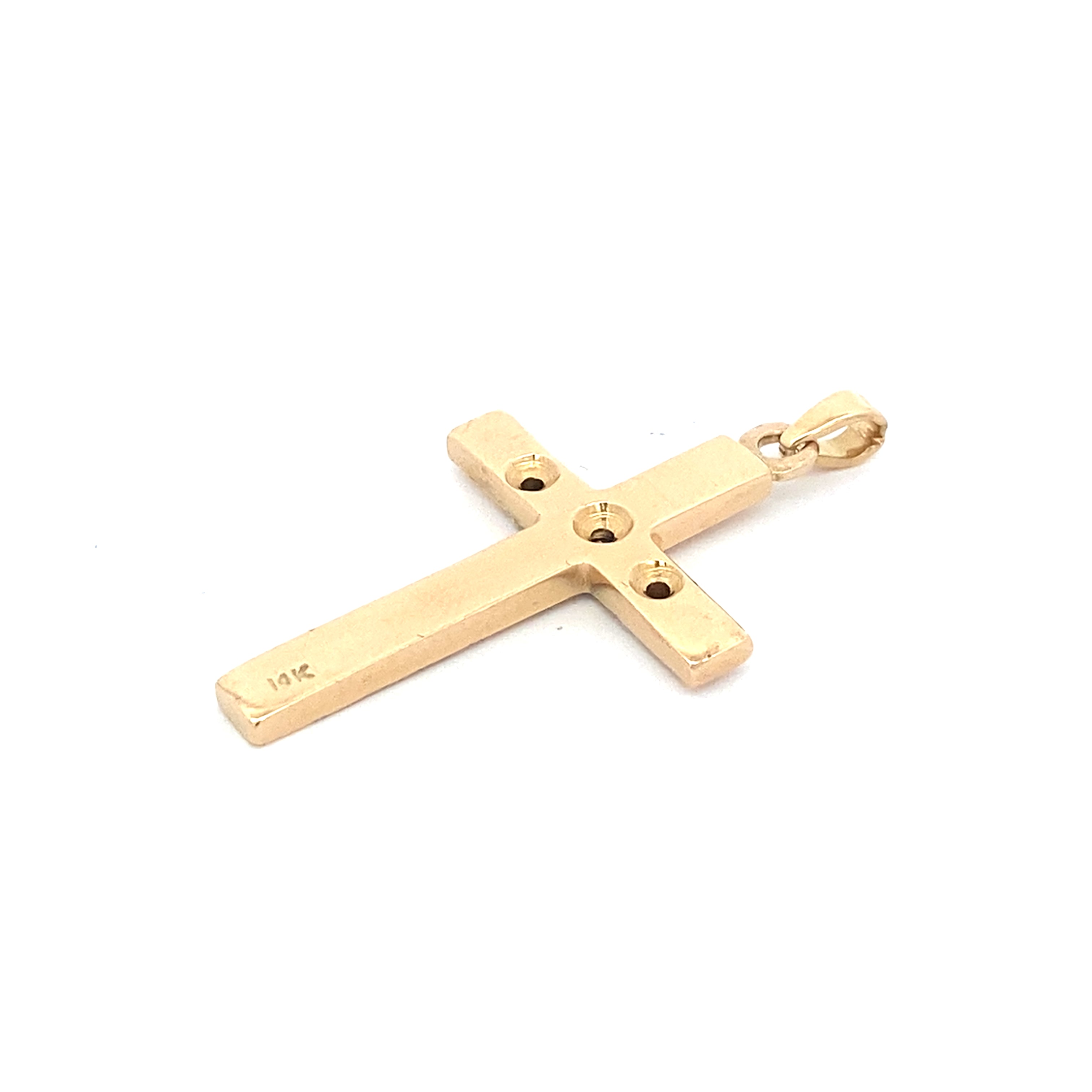Schmuckanhänger "Kreuz" Gelbgold 585