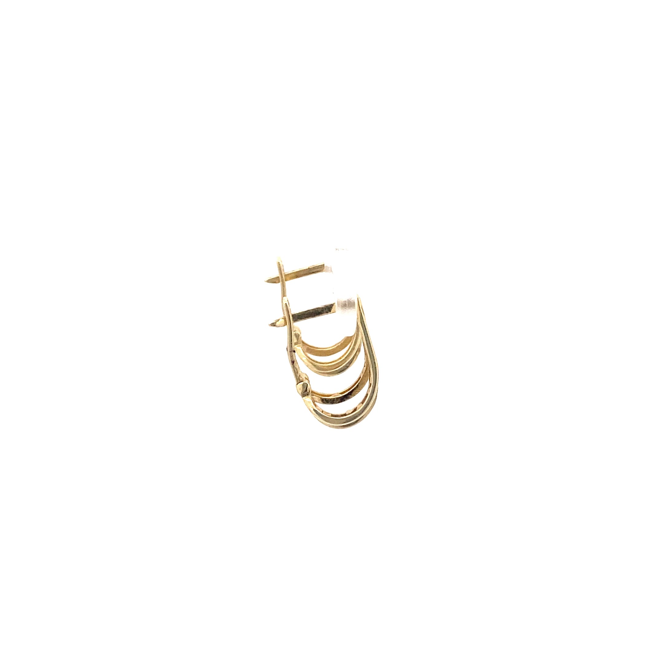Ohrringe Gelbgold und Weißgold 585