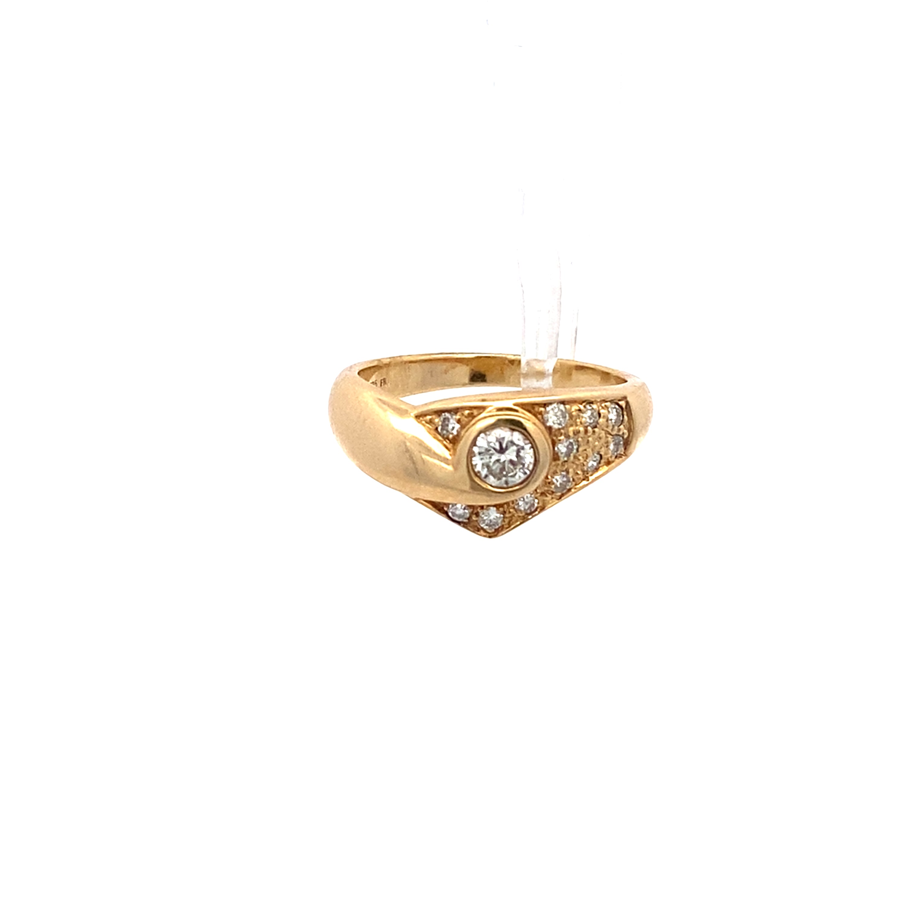 Brillantring 585/14 kt 0,20 ct Gold