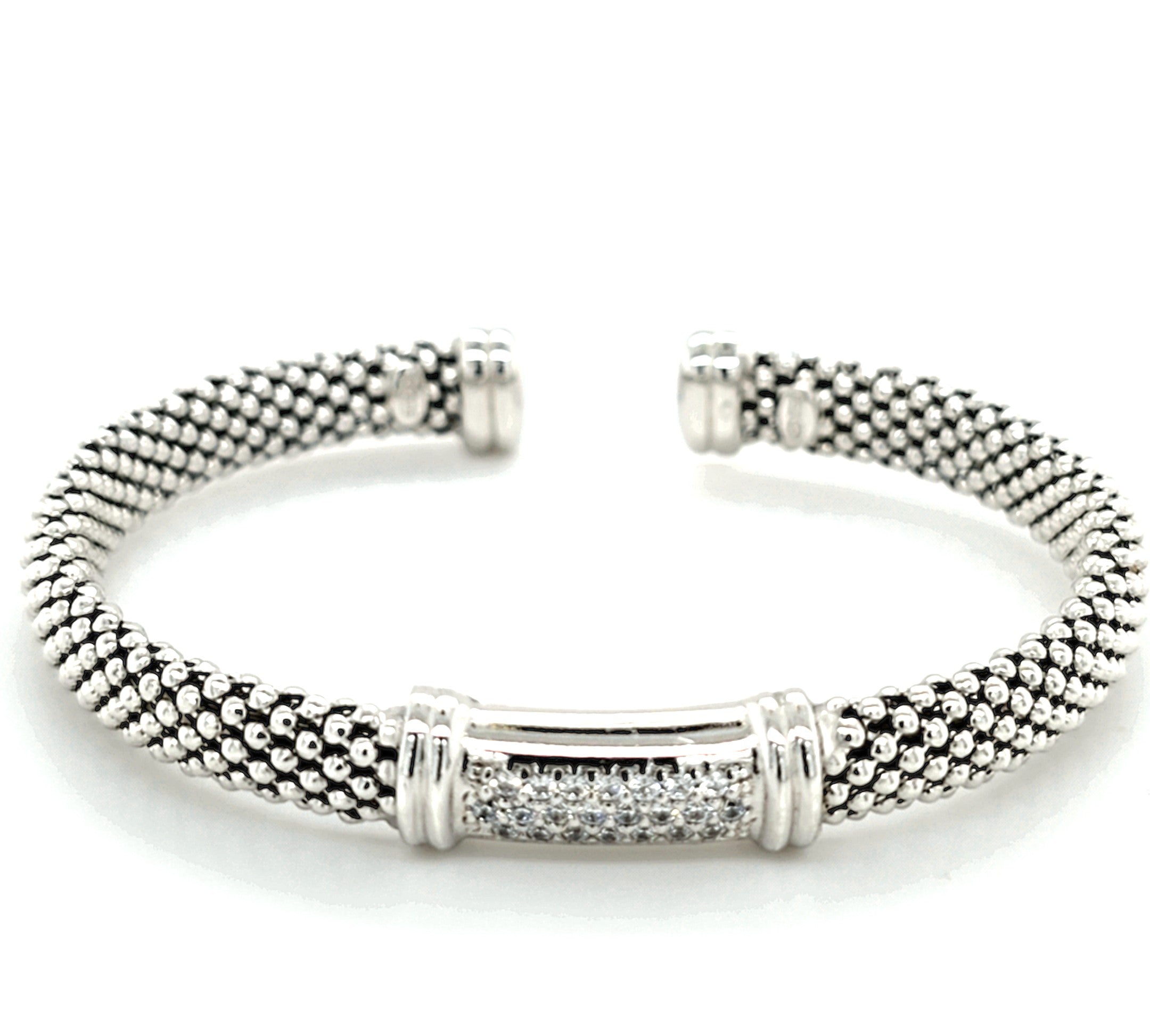 Armspange Silber 925 Zirkonia Damen Flexibel Geschenk