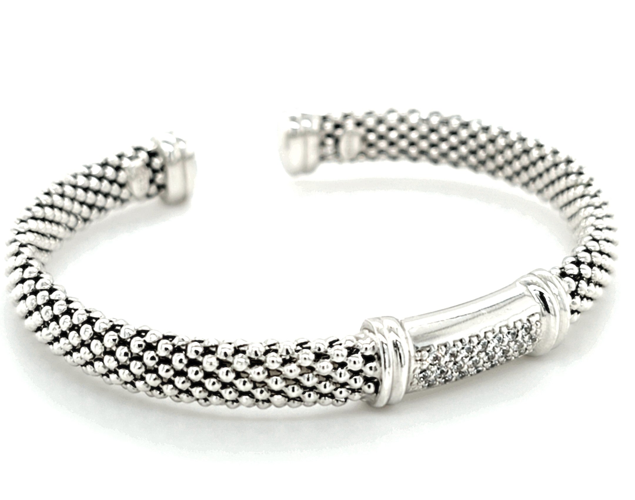 Armspange Silber 925 Zirkonia Damen Flexibel Geschenk
