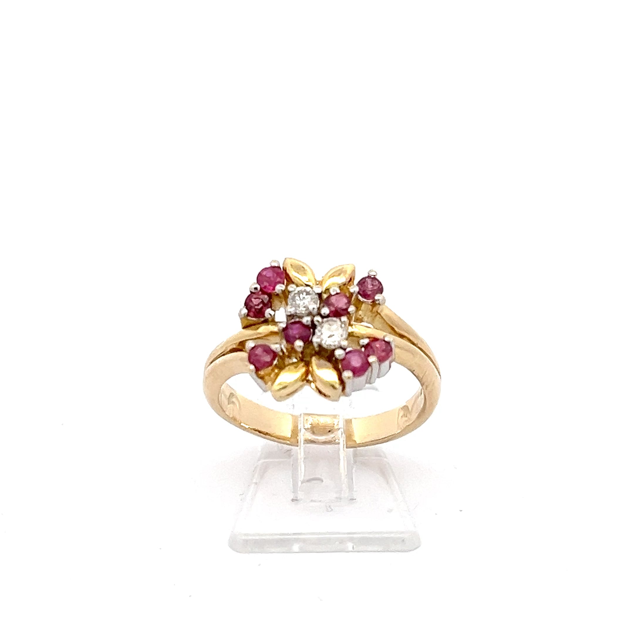 Ring Gelb Gold 585 14kt. 2 Brill