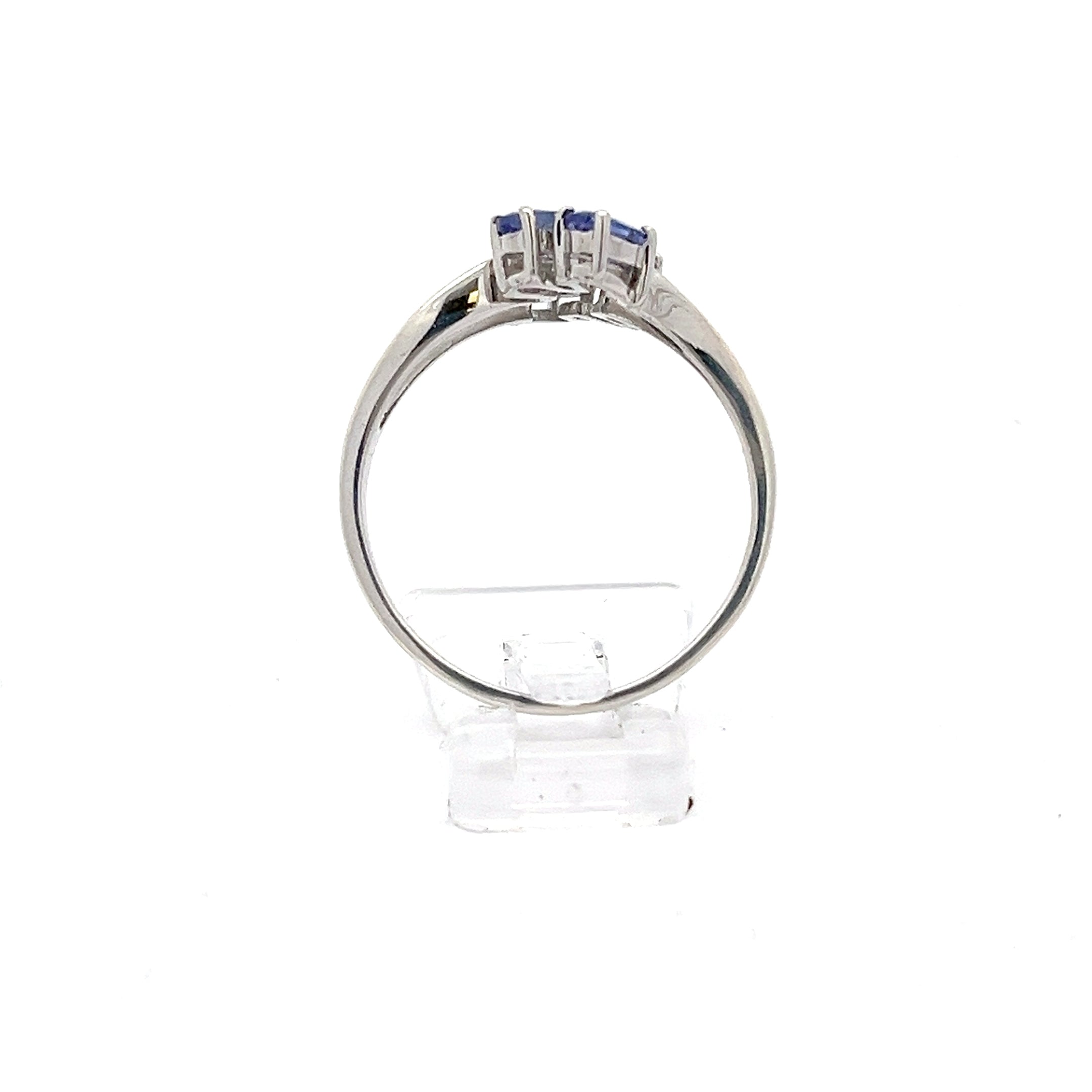 Sterling Silber Ring mit blauen Steinen *63*