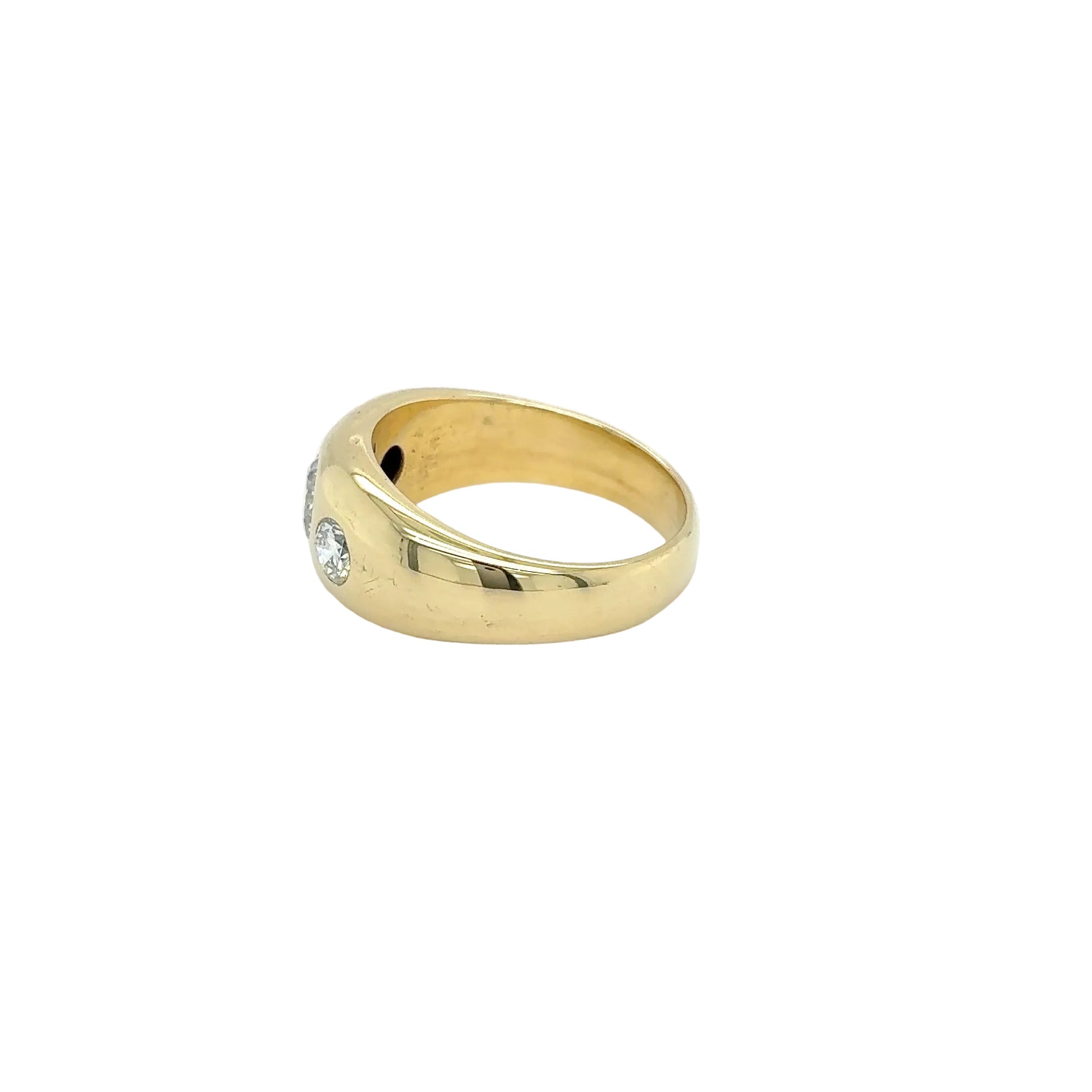 Damenring 585 Gelbgold 14kt Brillanten Gold Gr.55