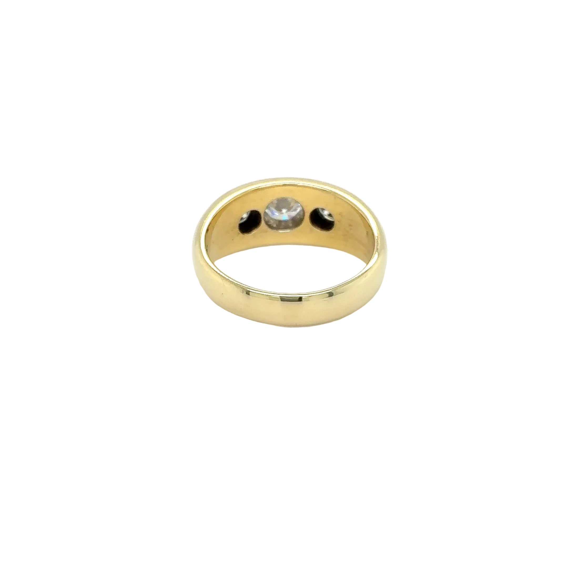 Damenring 585 Gelbgold 14kt Brillanten Gold Gr.55