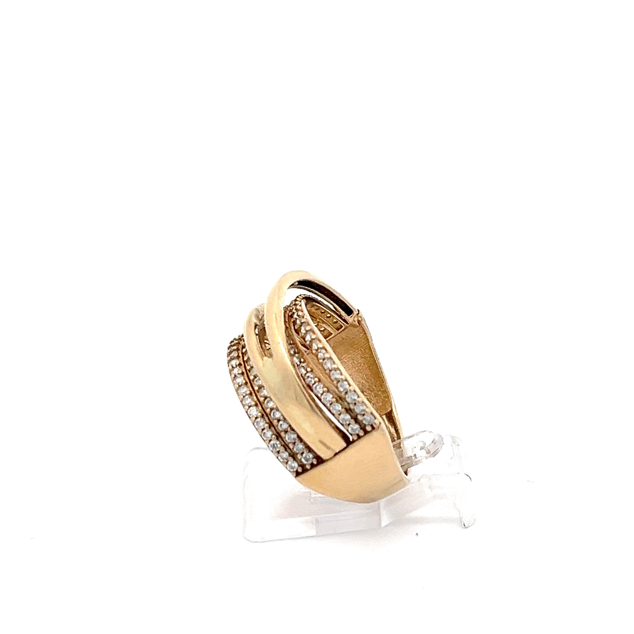Ring Gelb Gold 585 14 Karat Zirkonia