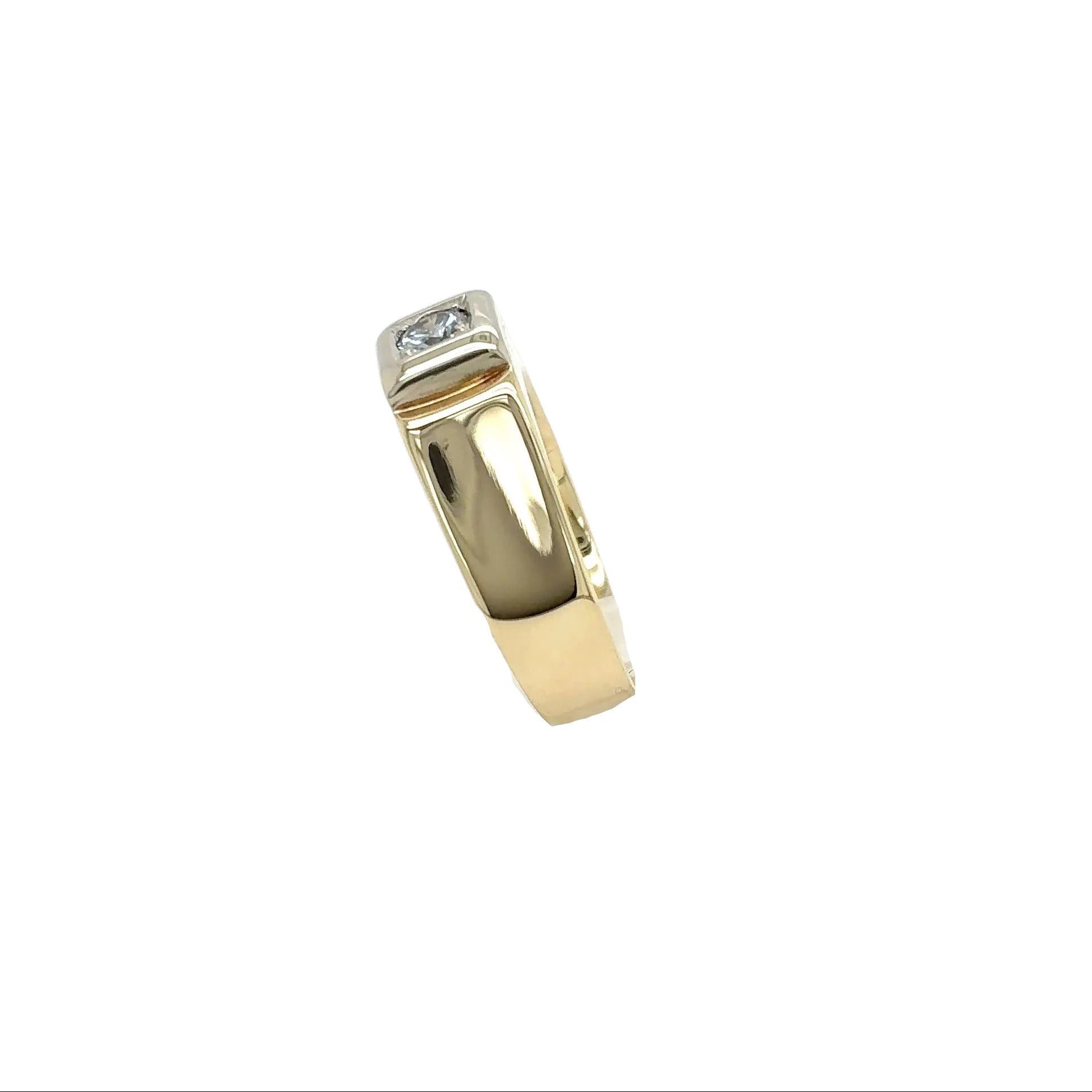 Ring Goldring 585 Gelbgold 14kt Brillant Gr.64