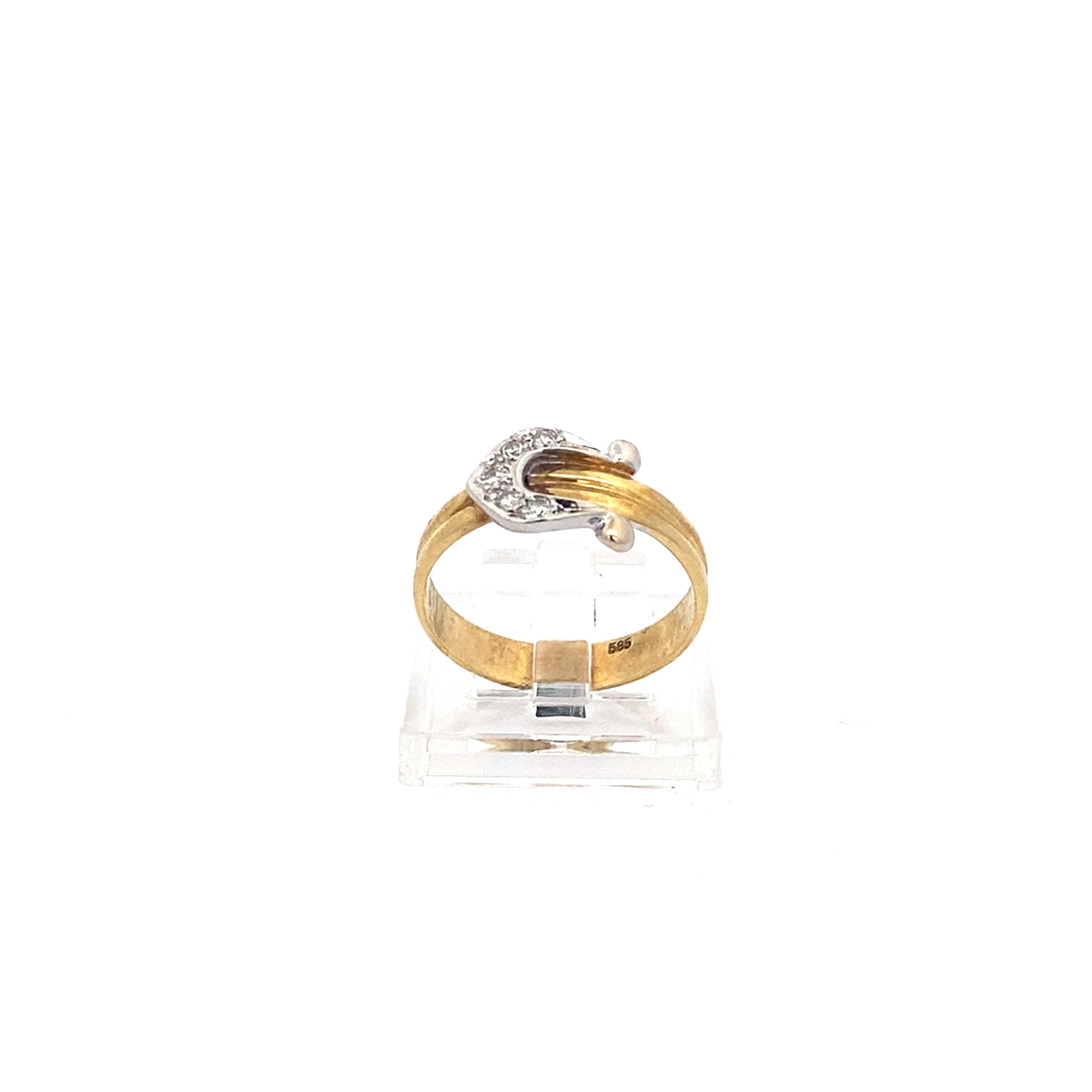 Damenring Gelbgold 585 5 Brillanten