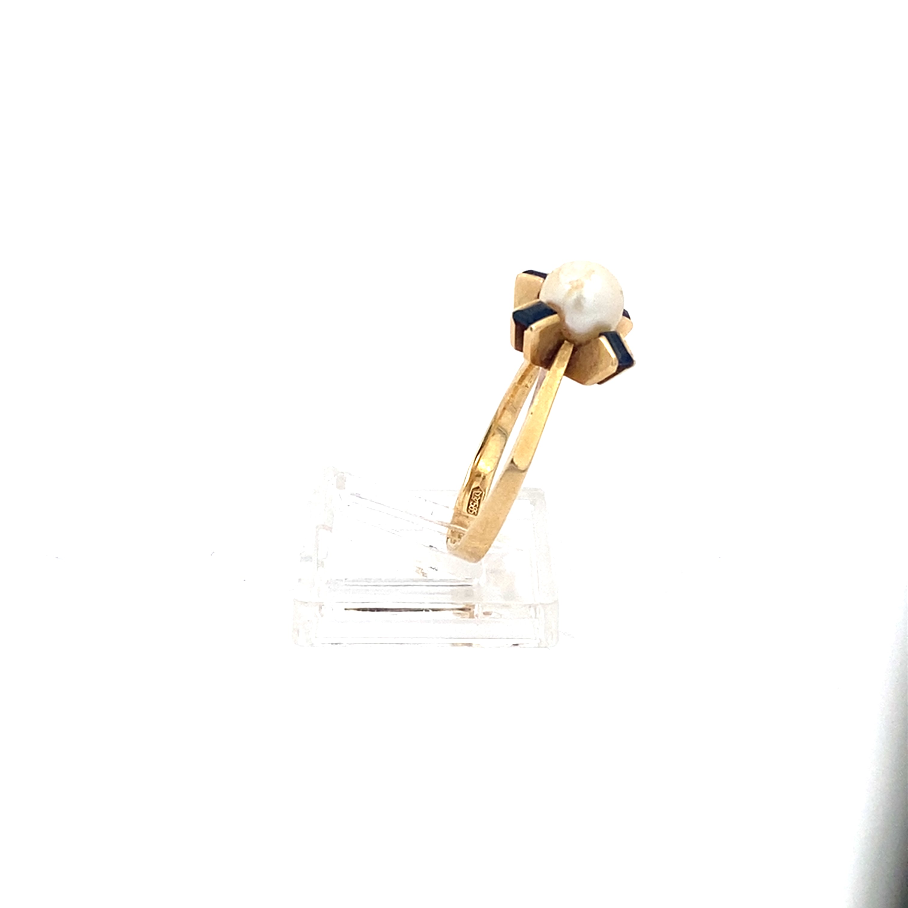 Damenring Gelbgold 585 Perle