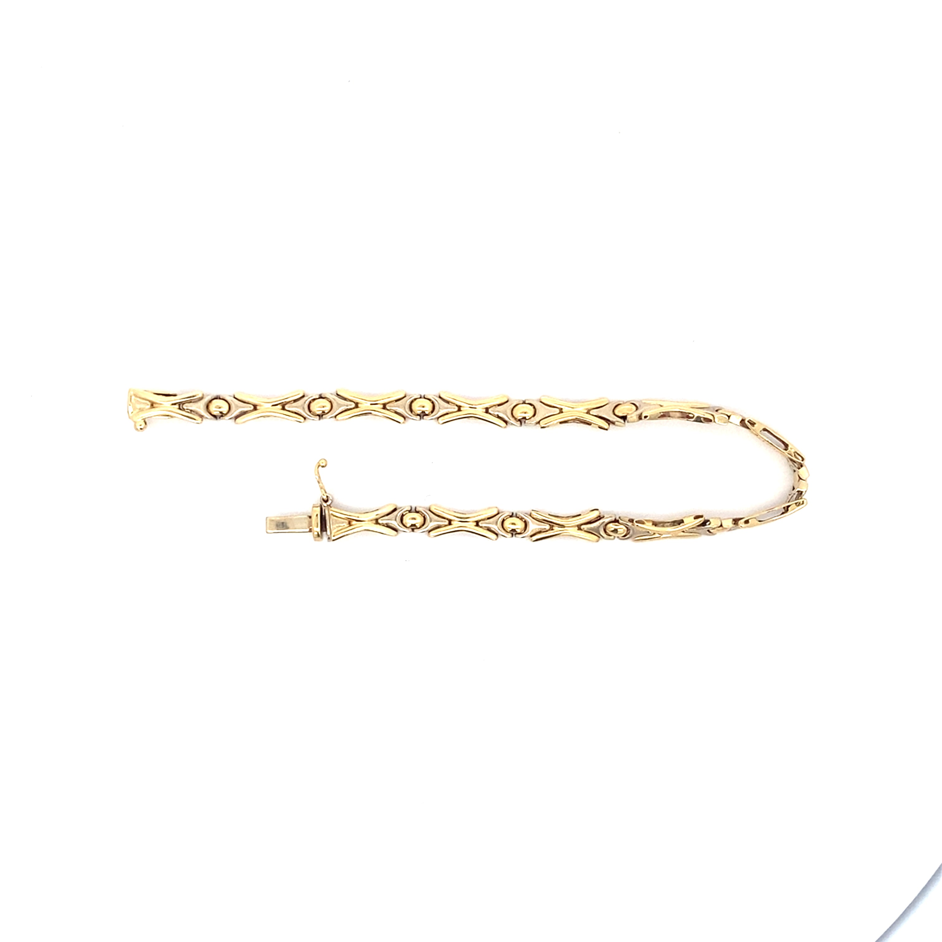 Armband Gelbgold und Weißgold 585