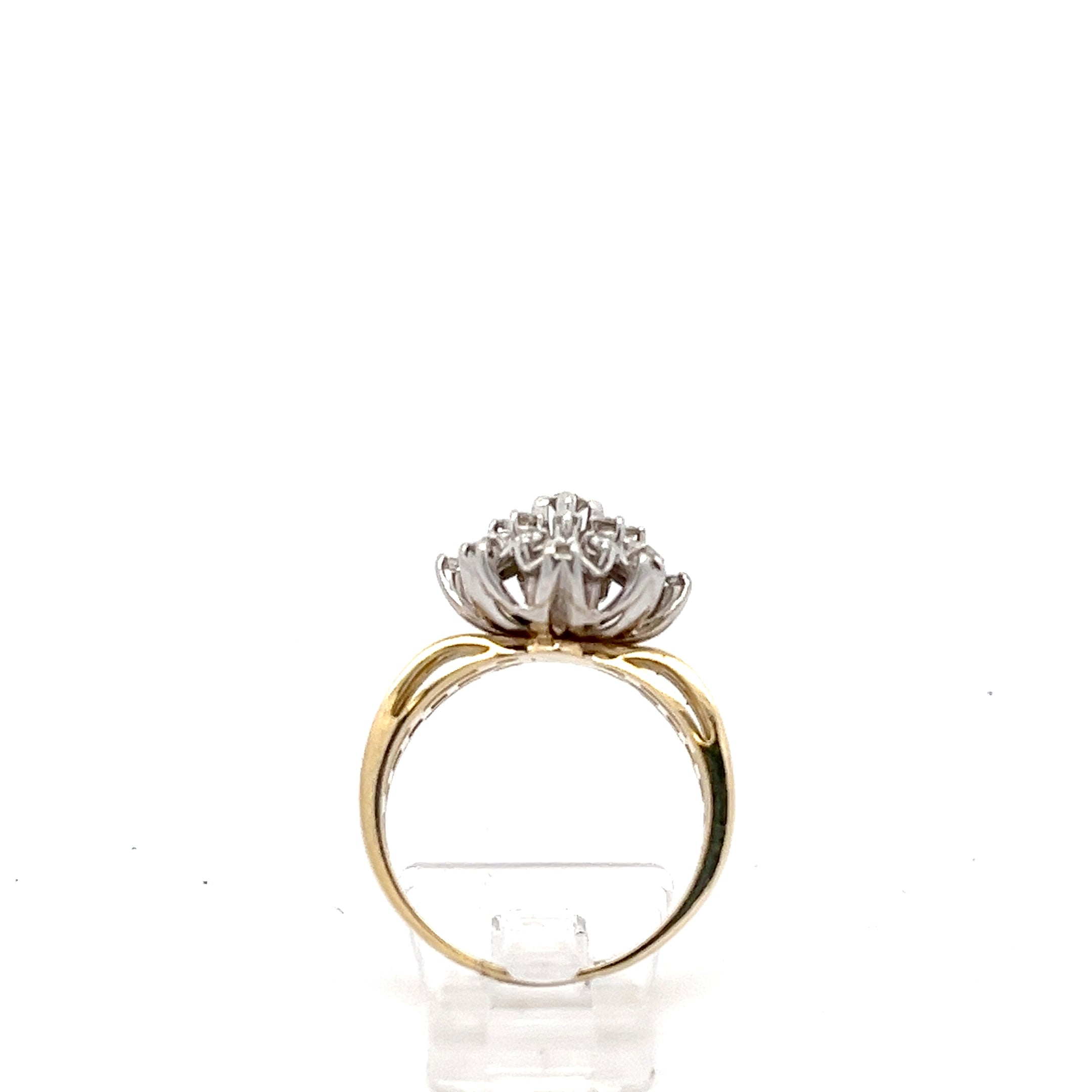 Brillanten Damenring Gelb Gold 585 14 Karat