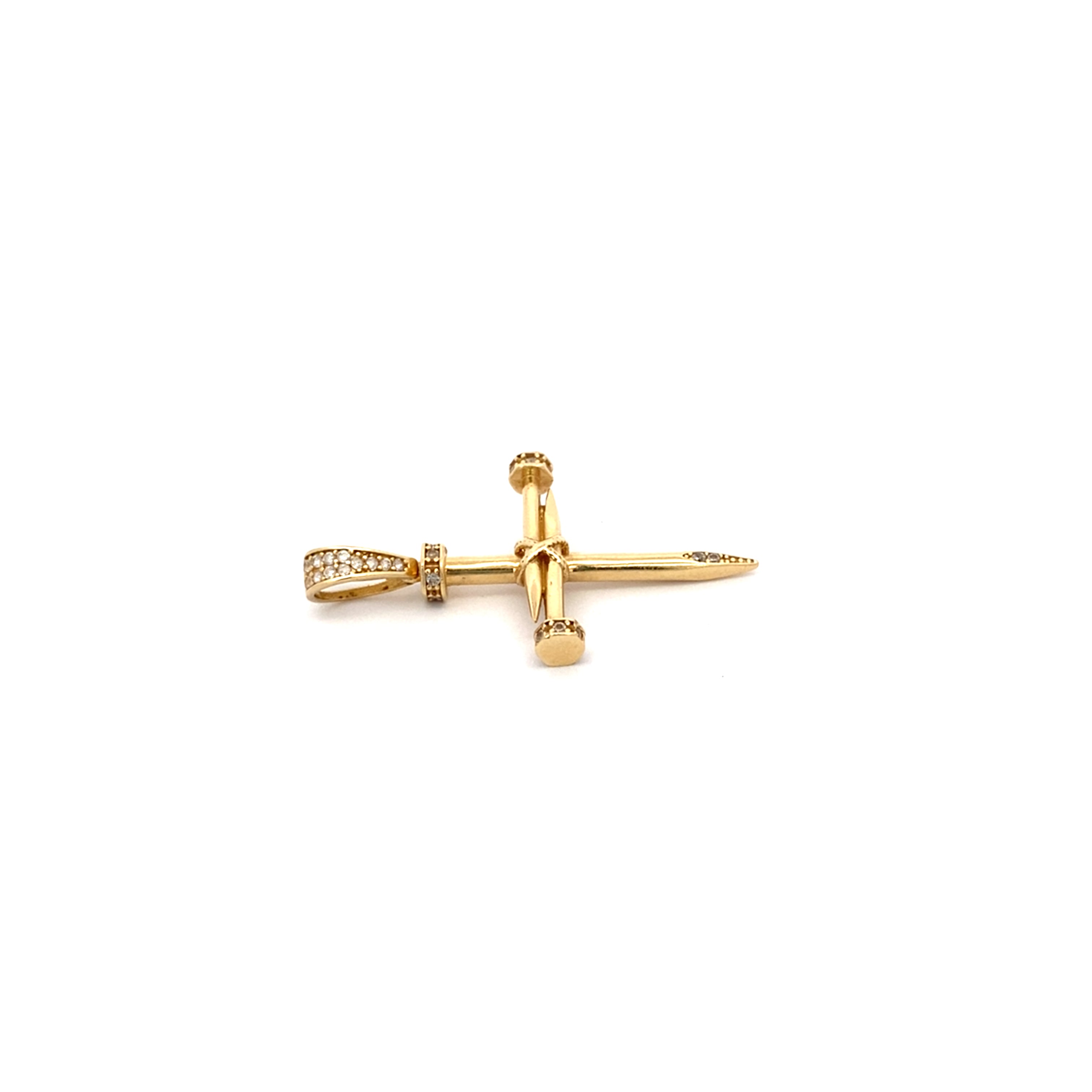 Schmuckanhänger Kreuz Gelbgold 585