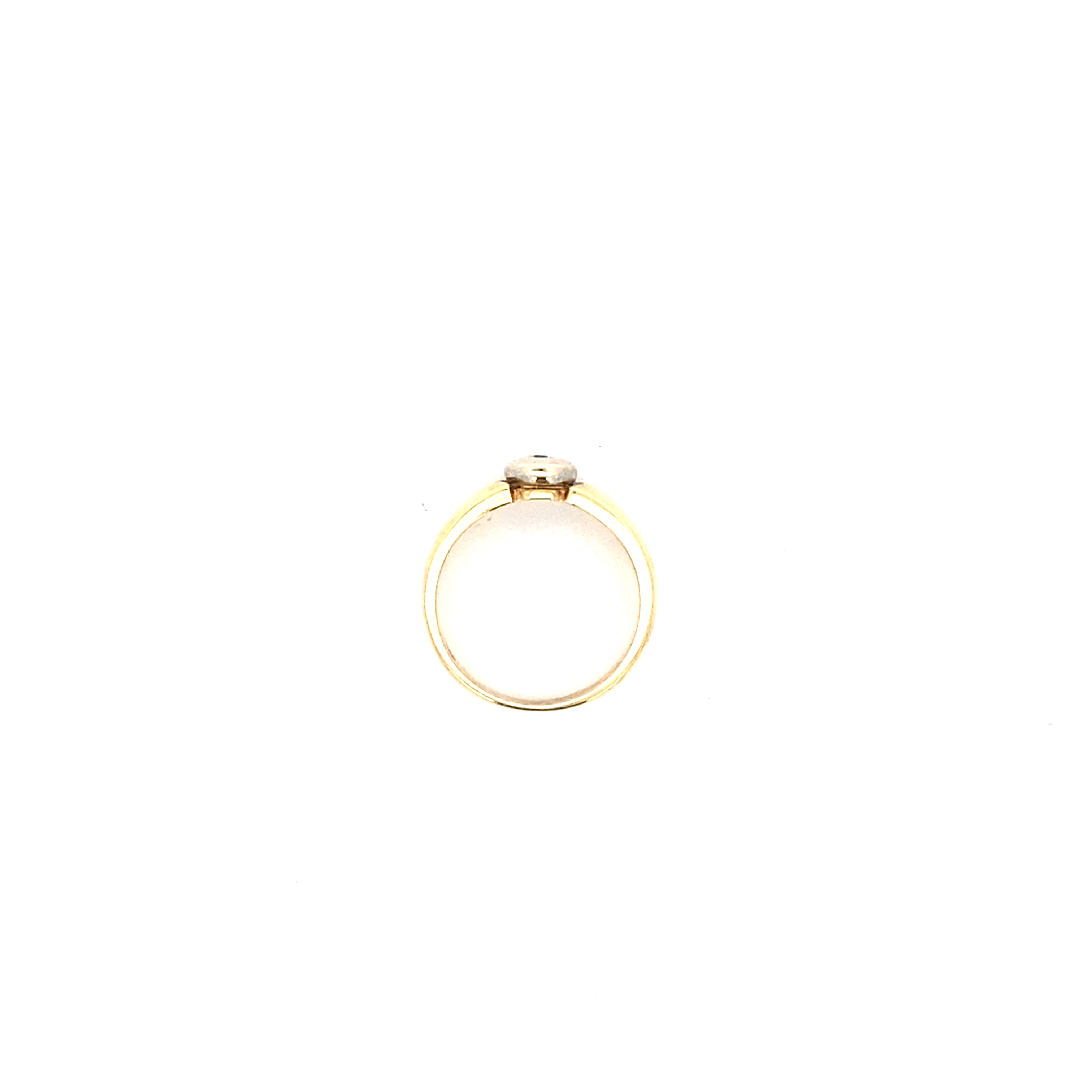 Brillantring Gelbgold und Weißgold 585