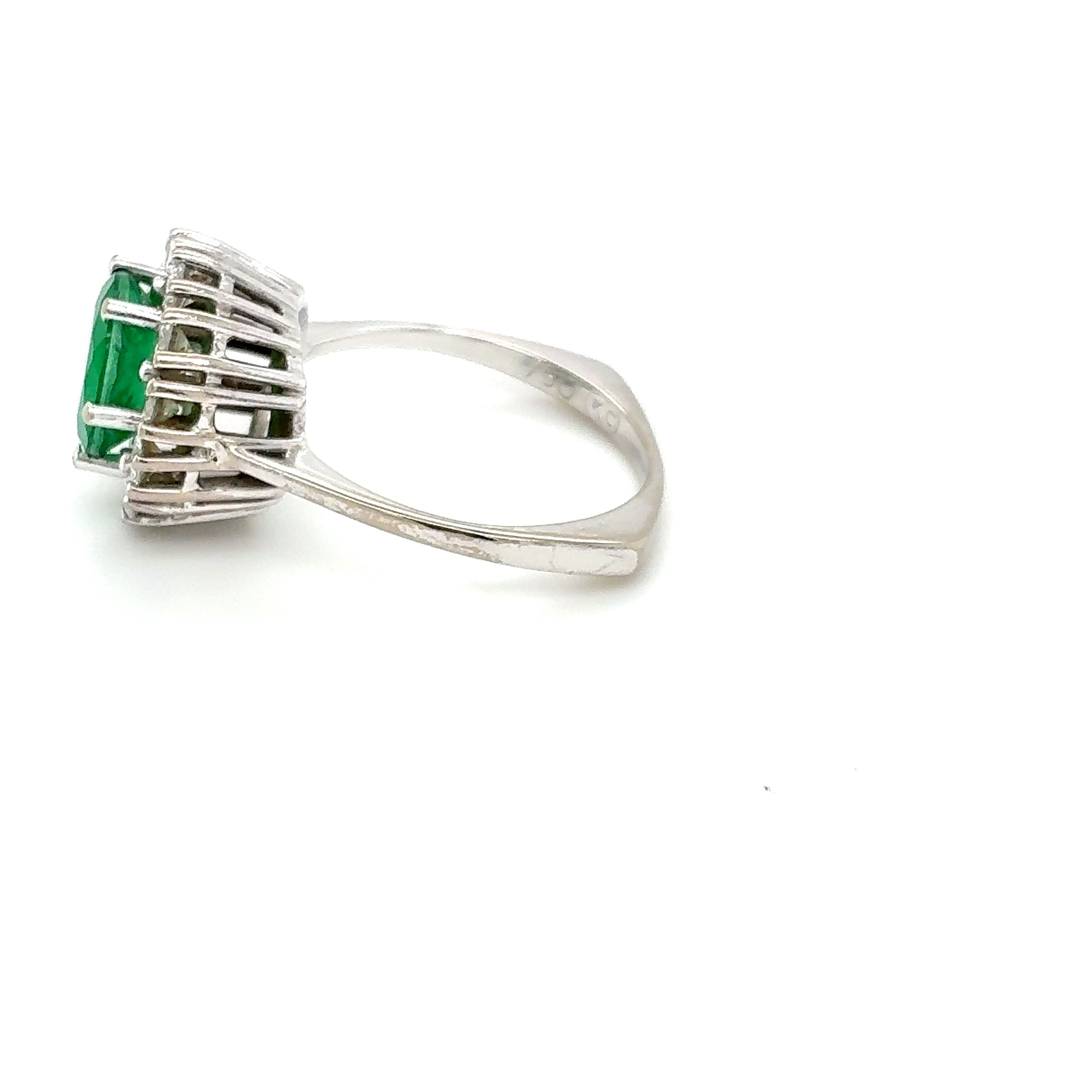 Damenring Weißgold 750 18kt Gold Brillanten Gr. 54,5