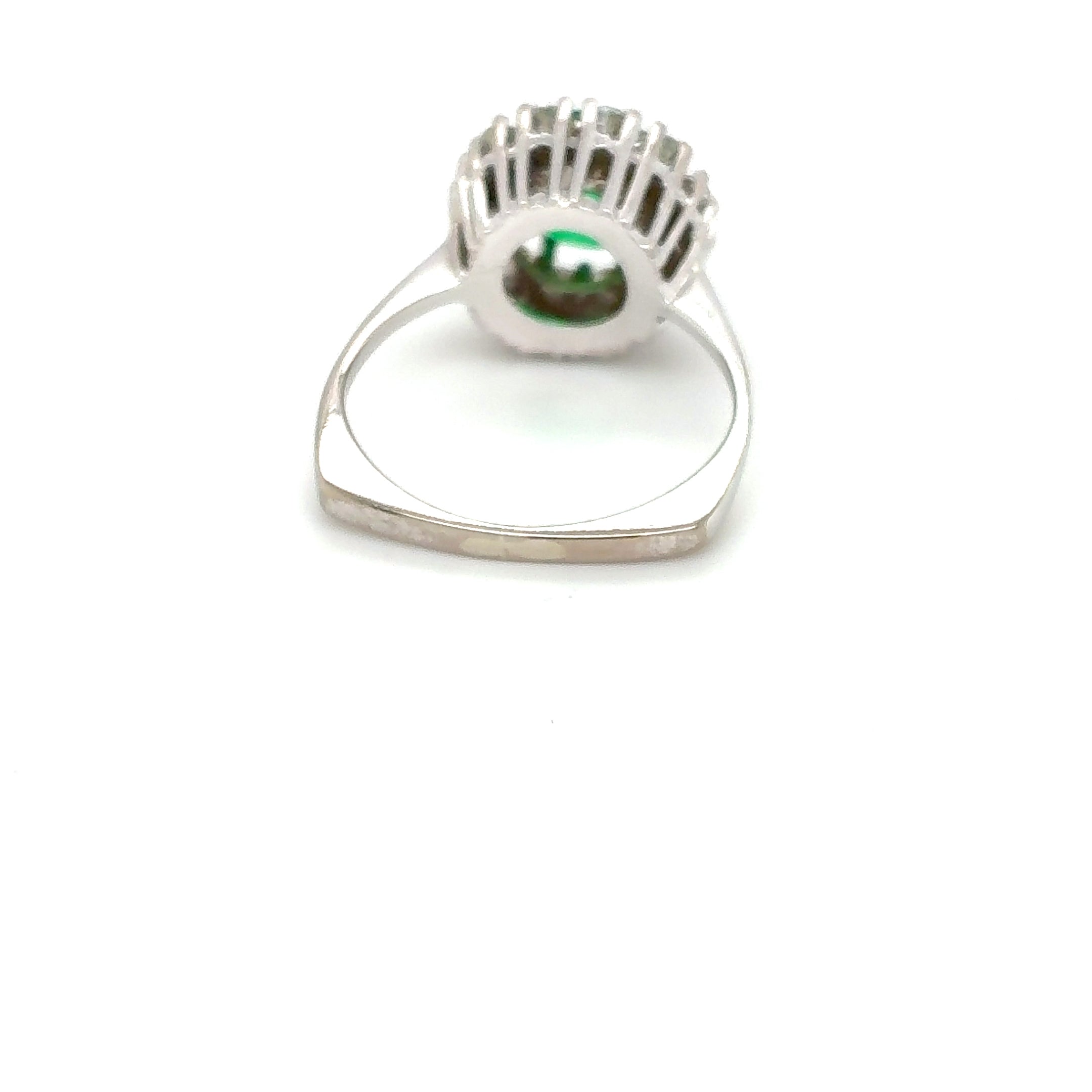 Damenring Weißgold 750 18kt Gold Brillanten Gr. 54,5